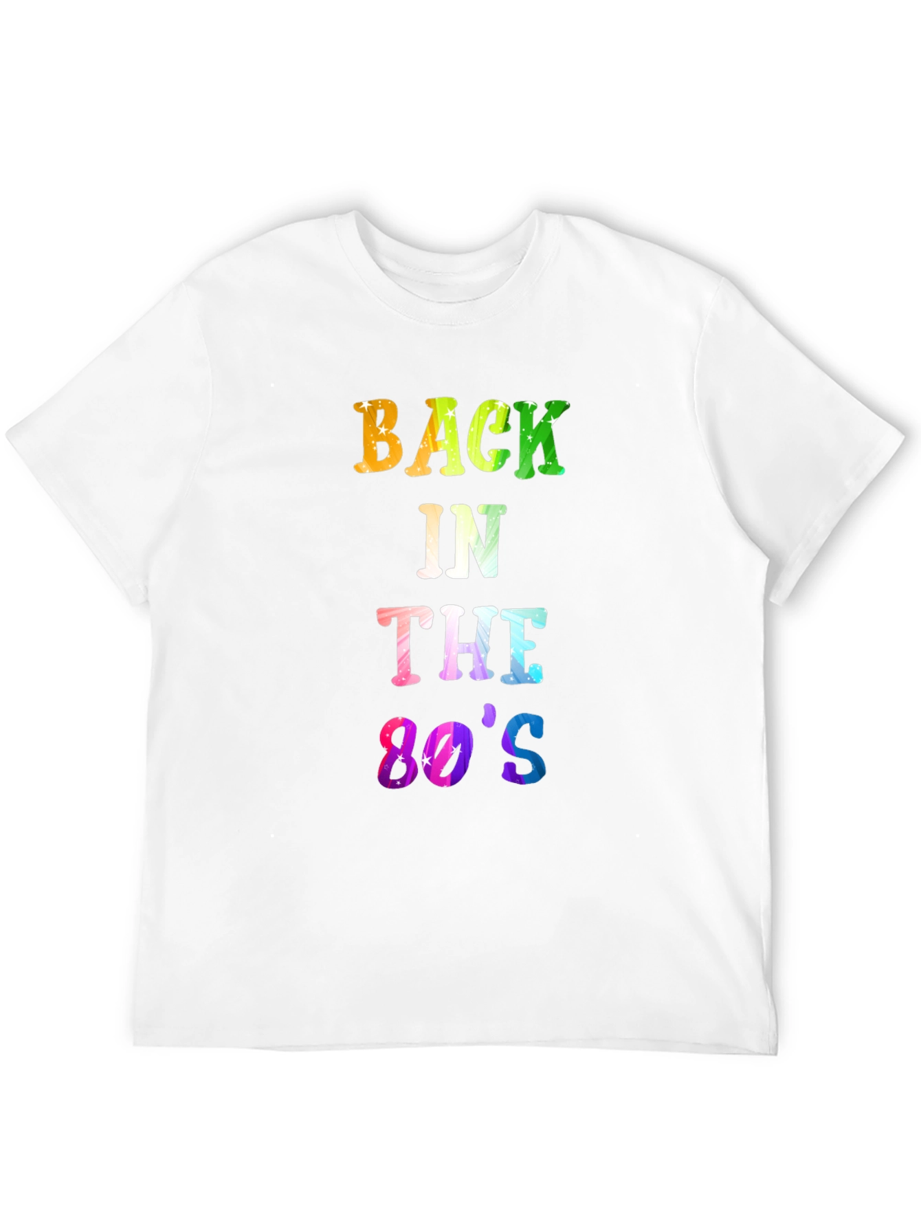 Back in the 80s Mens Black T-Shirt