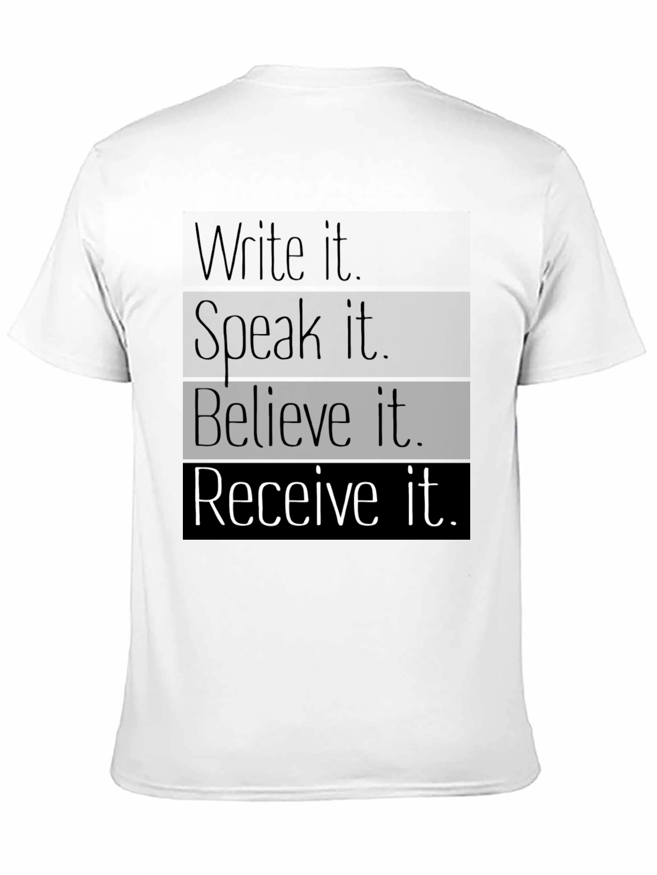 Inspirational Statement Black T-Shirt