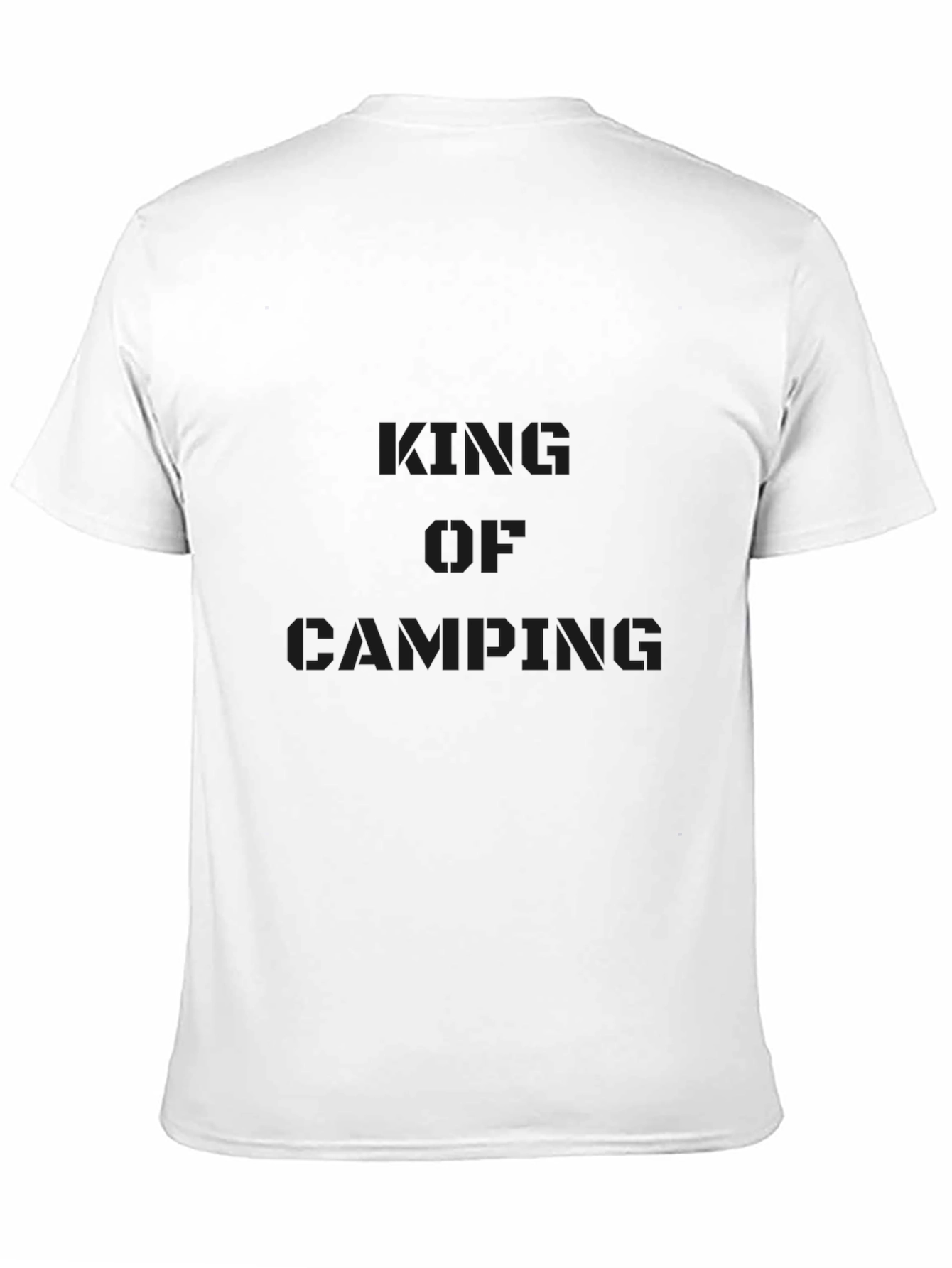 King of Camping Black T-Shirt