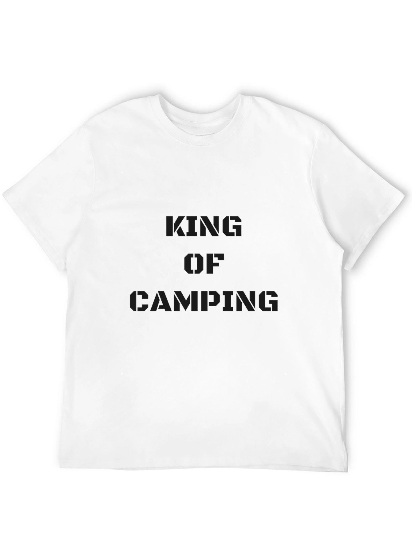 King of Camping Black T-Shirt