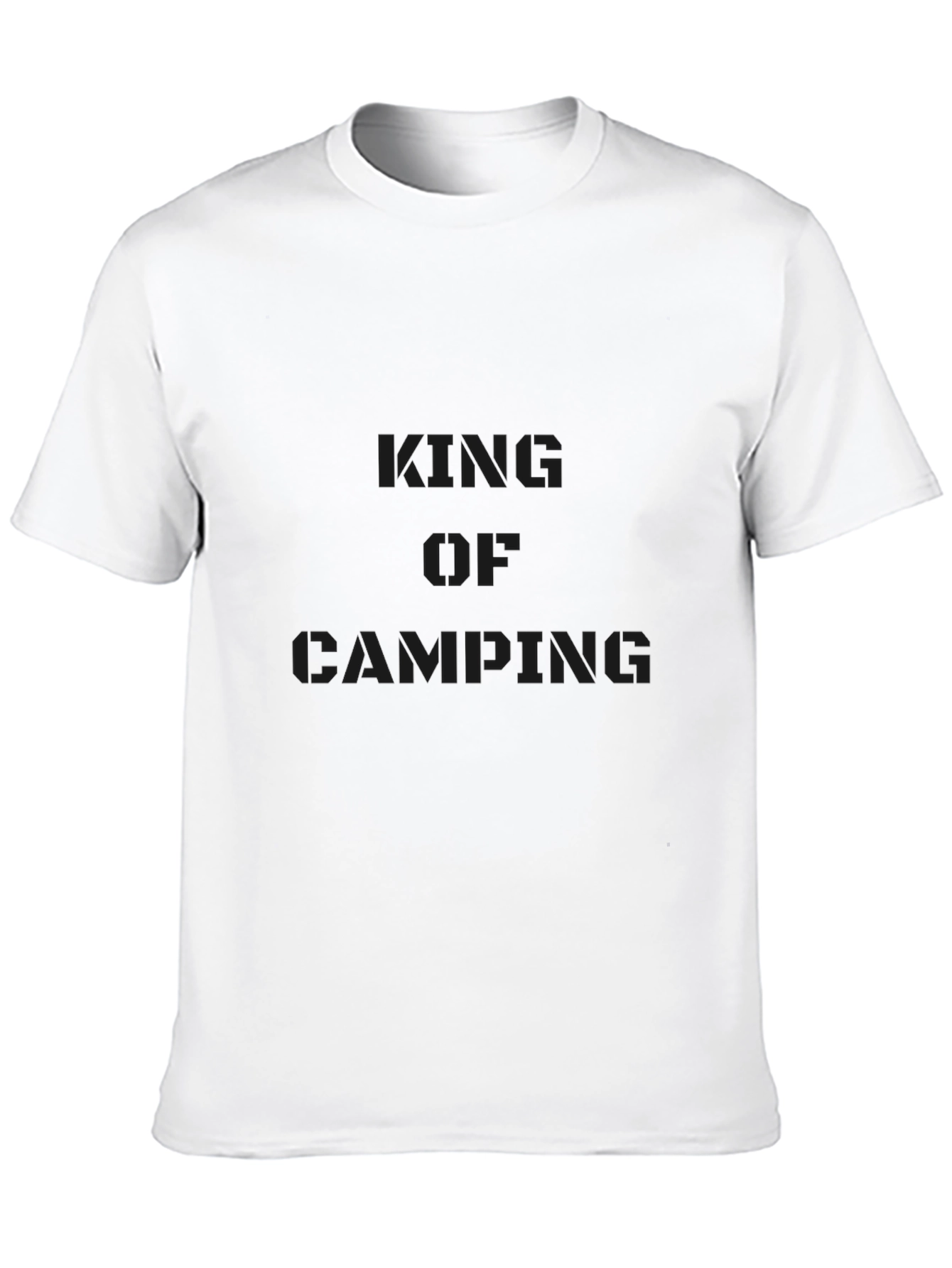 King of Camping Black T-Shirt