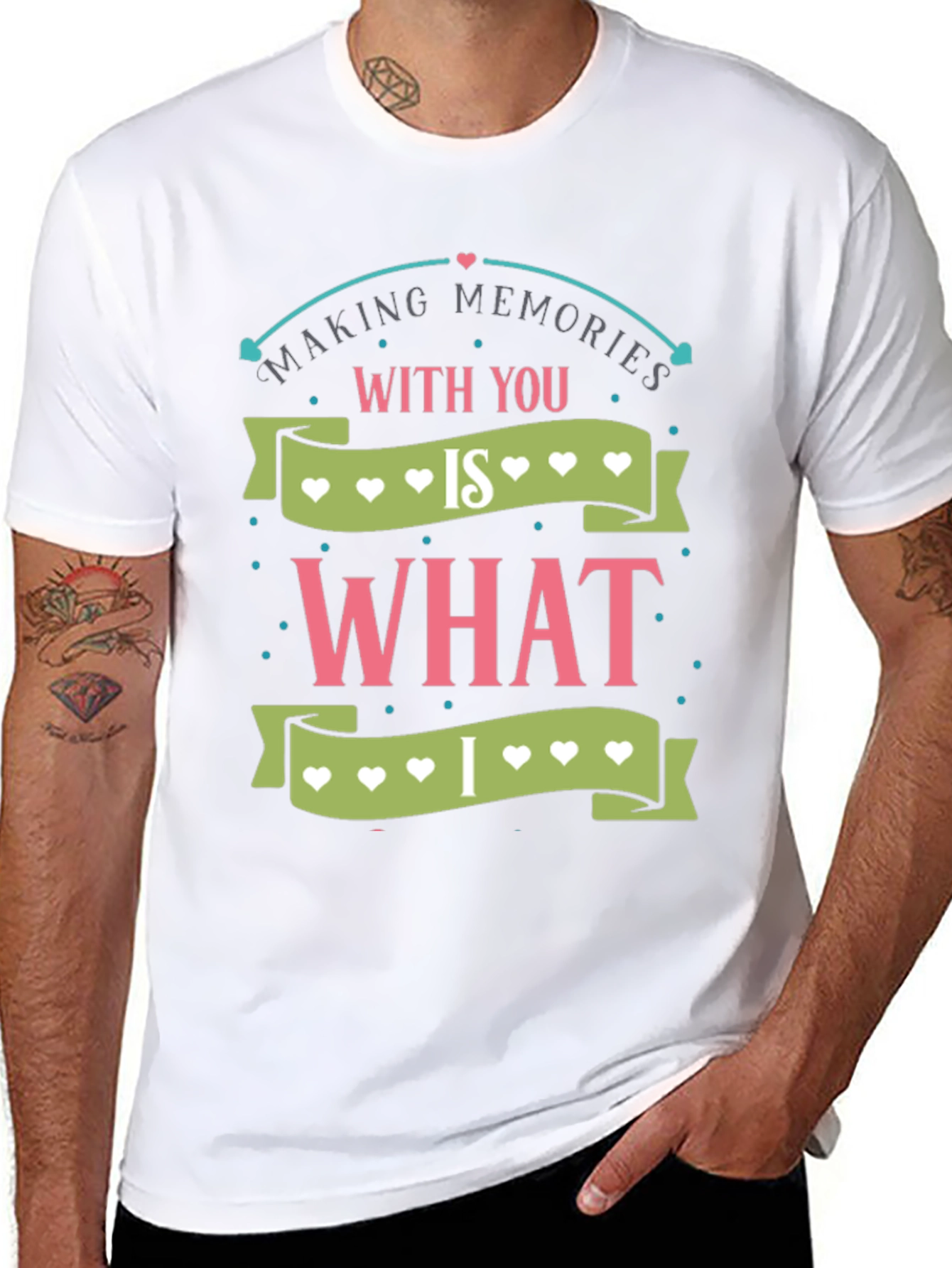 Making Memories T-Shirt - Heart Design