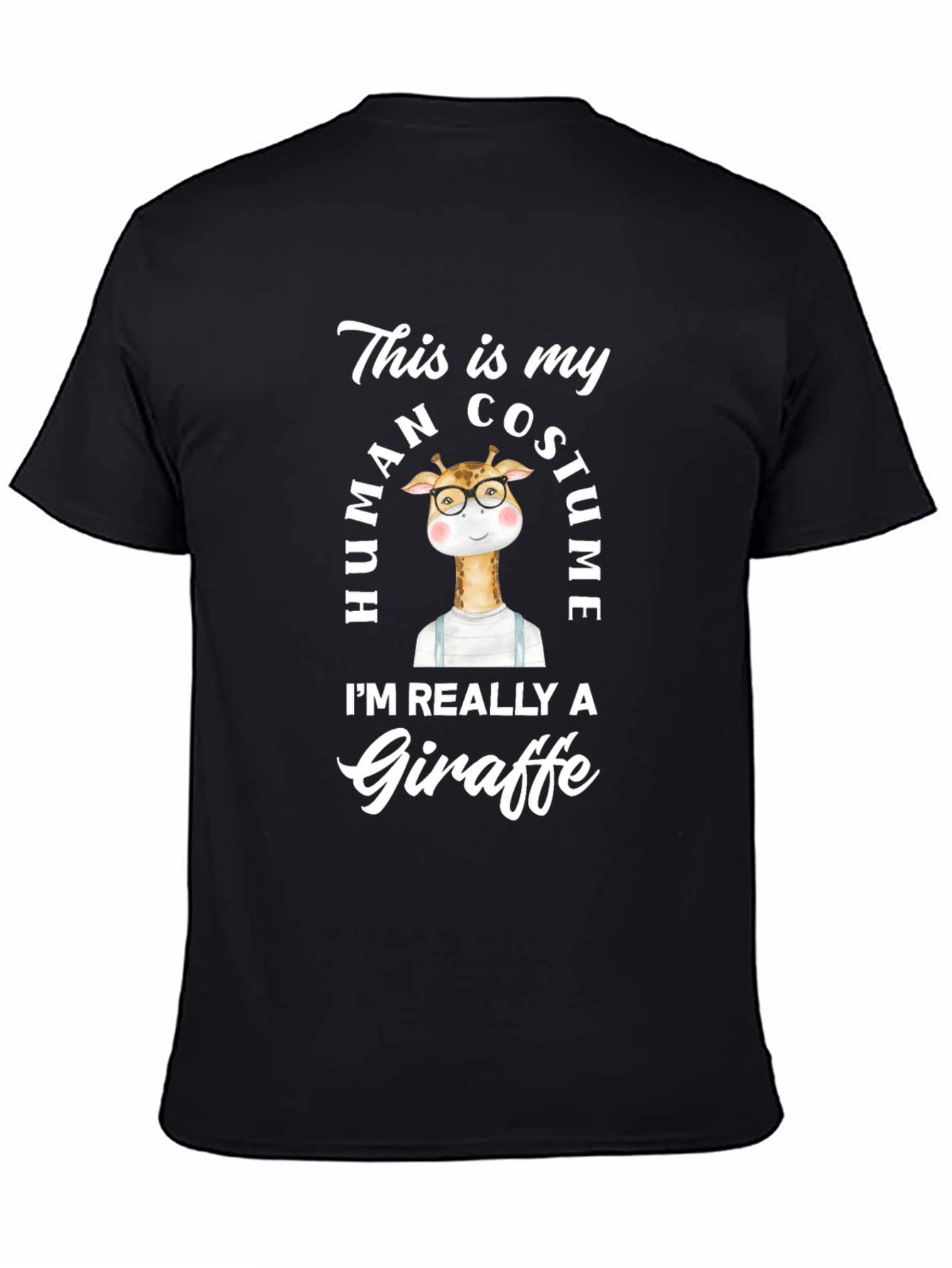 Funny Giraffe Human Costume T-Shirt