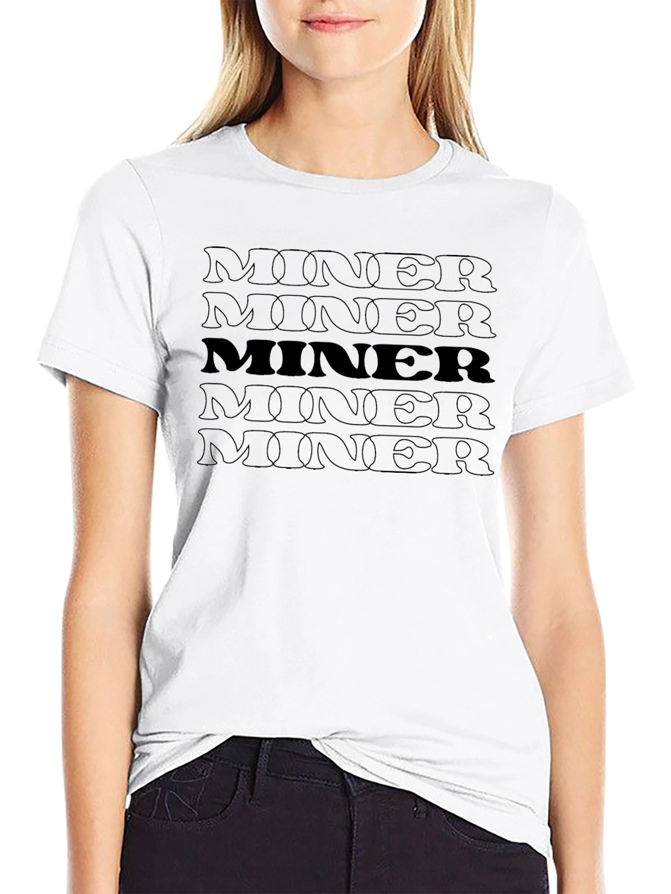 Miner Graphic Print T-Shirt
