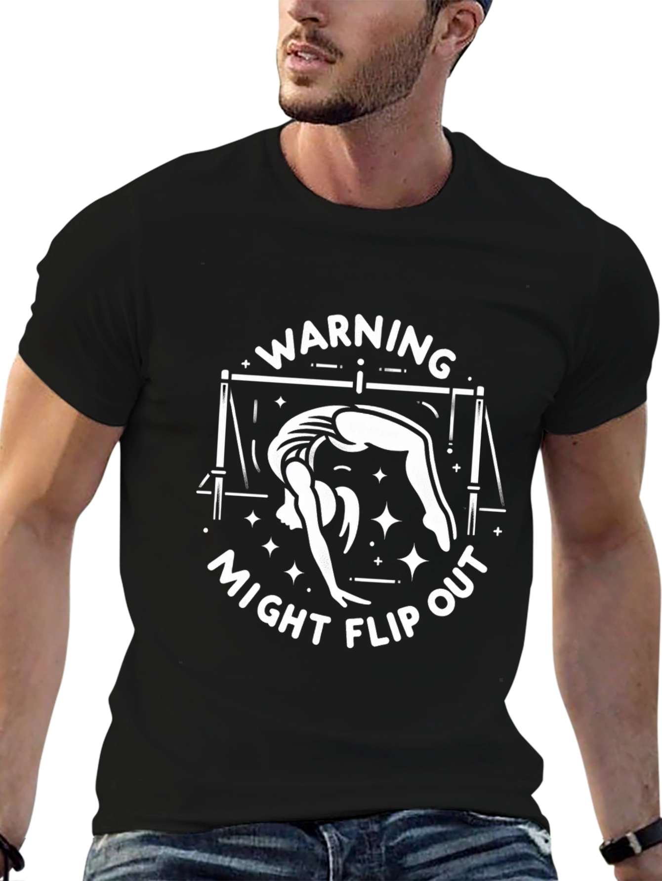 Warning Might Flip Out Gymnastics T-Shirt