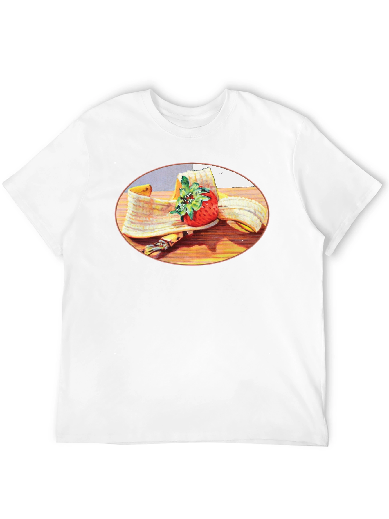 Banana & Strawberry T-Shirt - Fruit Graphic Tee