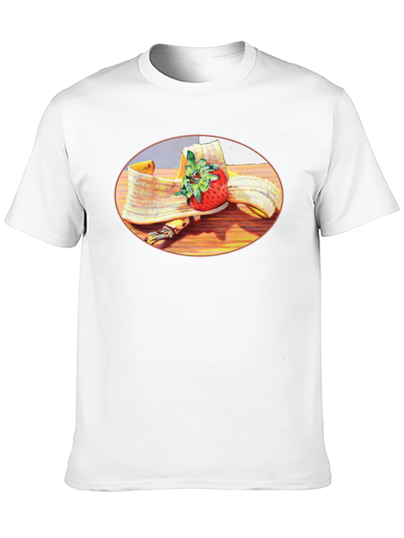 Banana & Strawberry T-Shirt - Fruit Graphic Tee