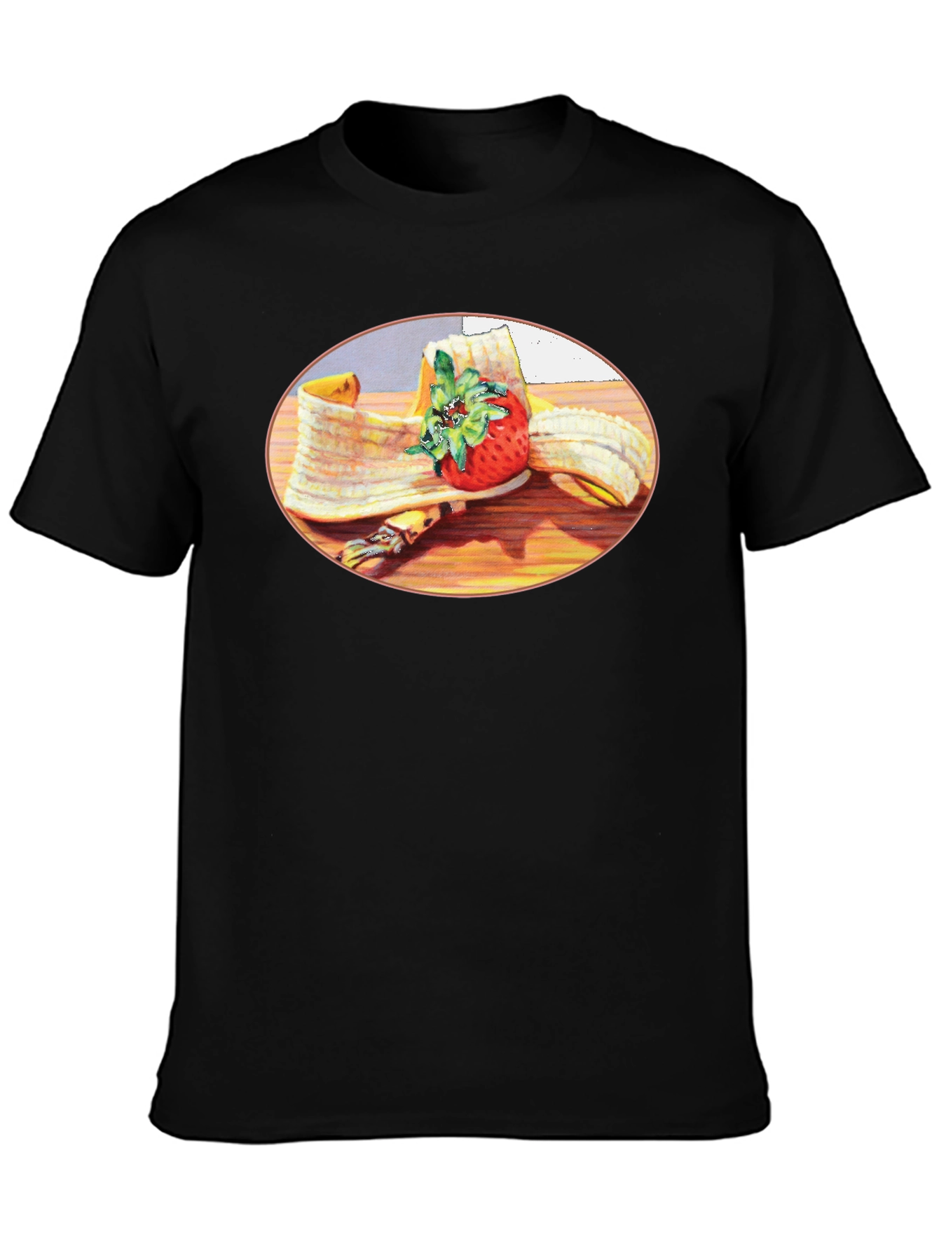 Banana & Strawberry T-Shirt - Fruit Graphic Tee