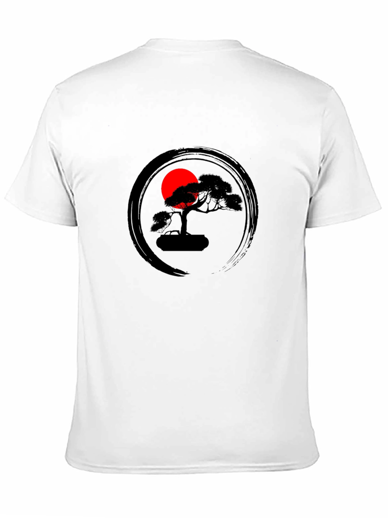Zen Bonsai Tree Graphic Tee - Unisex Black T-Shirt