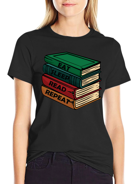 Eat Sleep Read Repeat Books T-Shirt