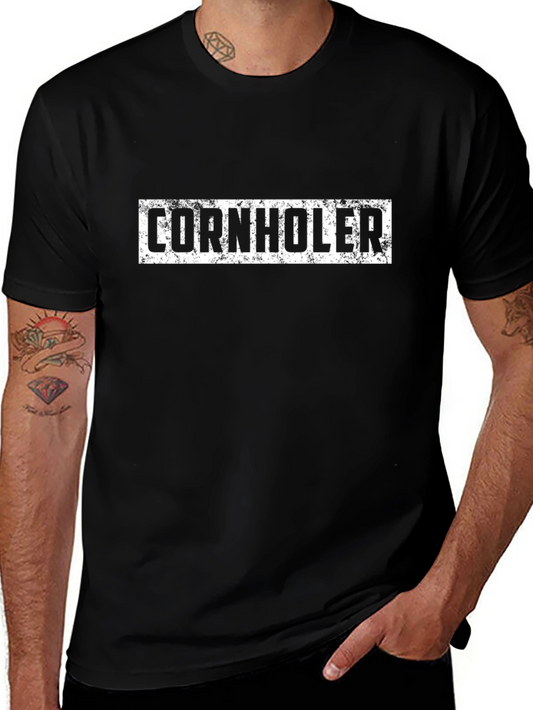 Cornholer Graphic Tee - Black T-Shirt