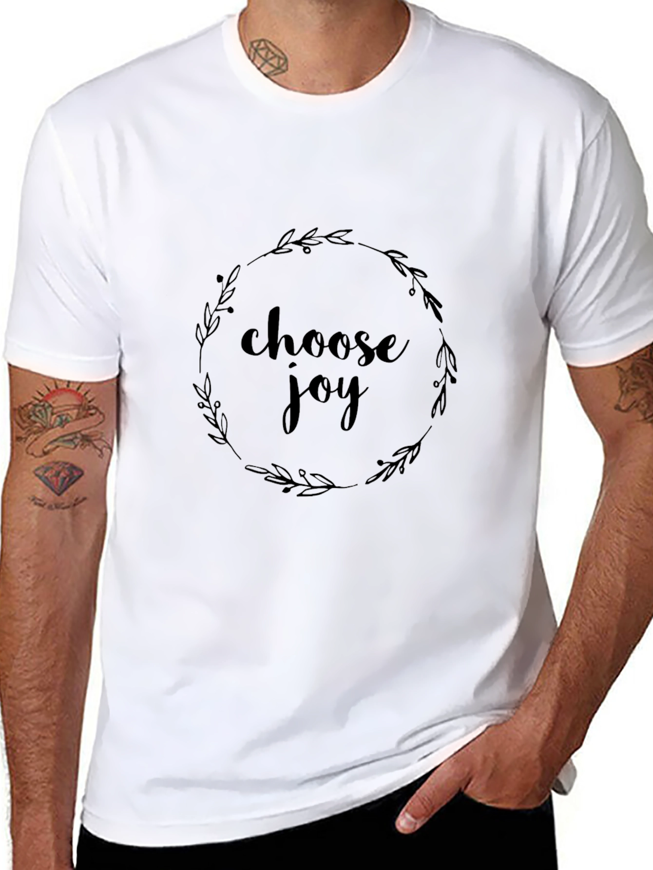 Choose Joy Black Graphic Tee