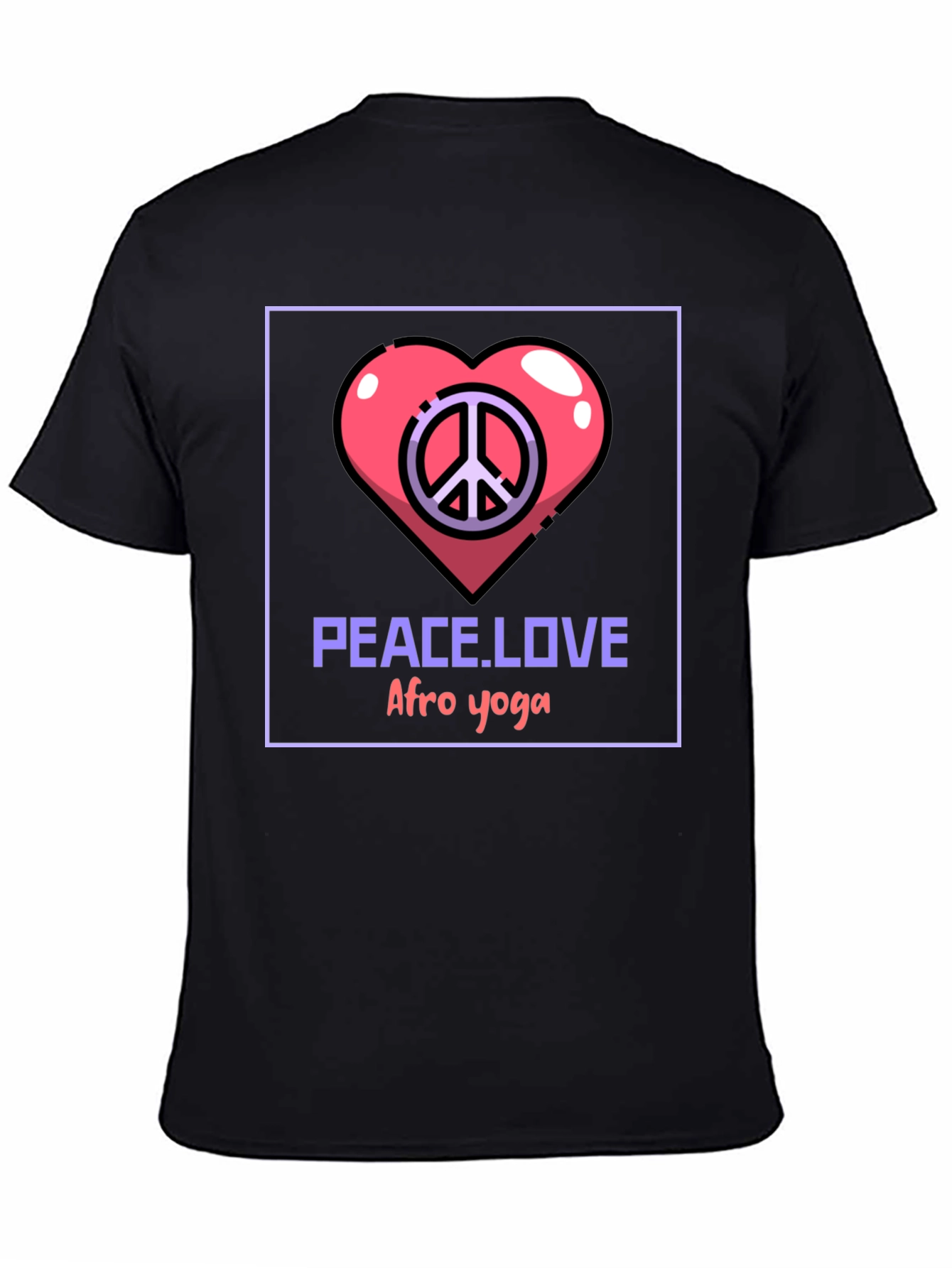 Peace Love Afro Yoga T-Shirt