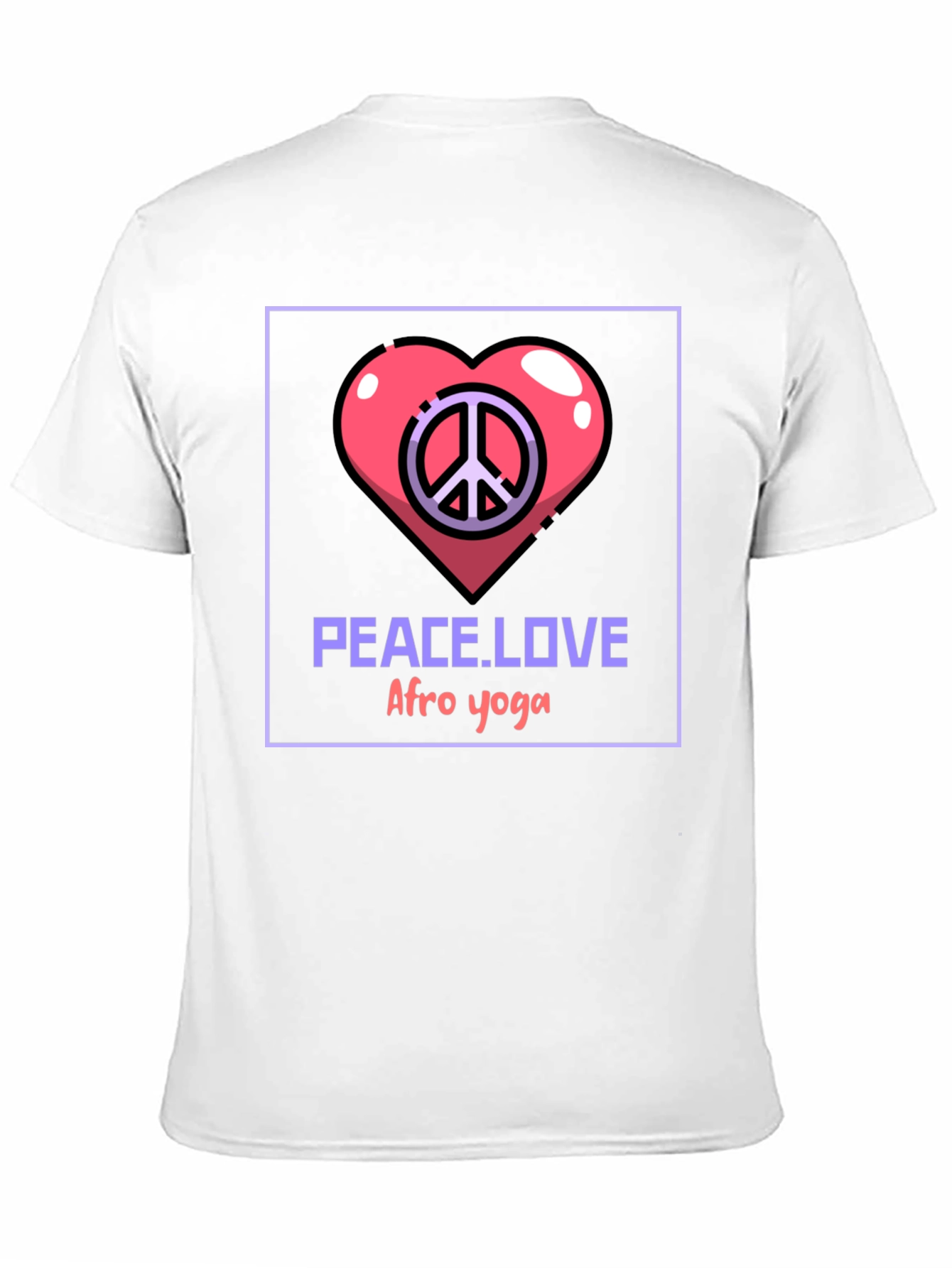 Peace Love Afro Yoga T-Shirt
