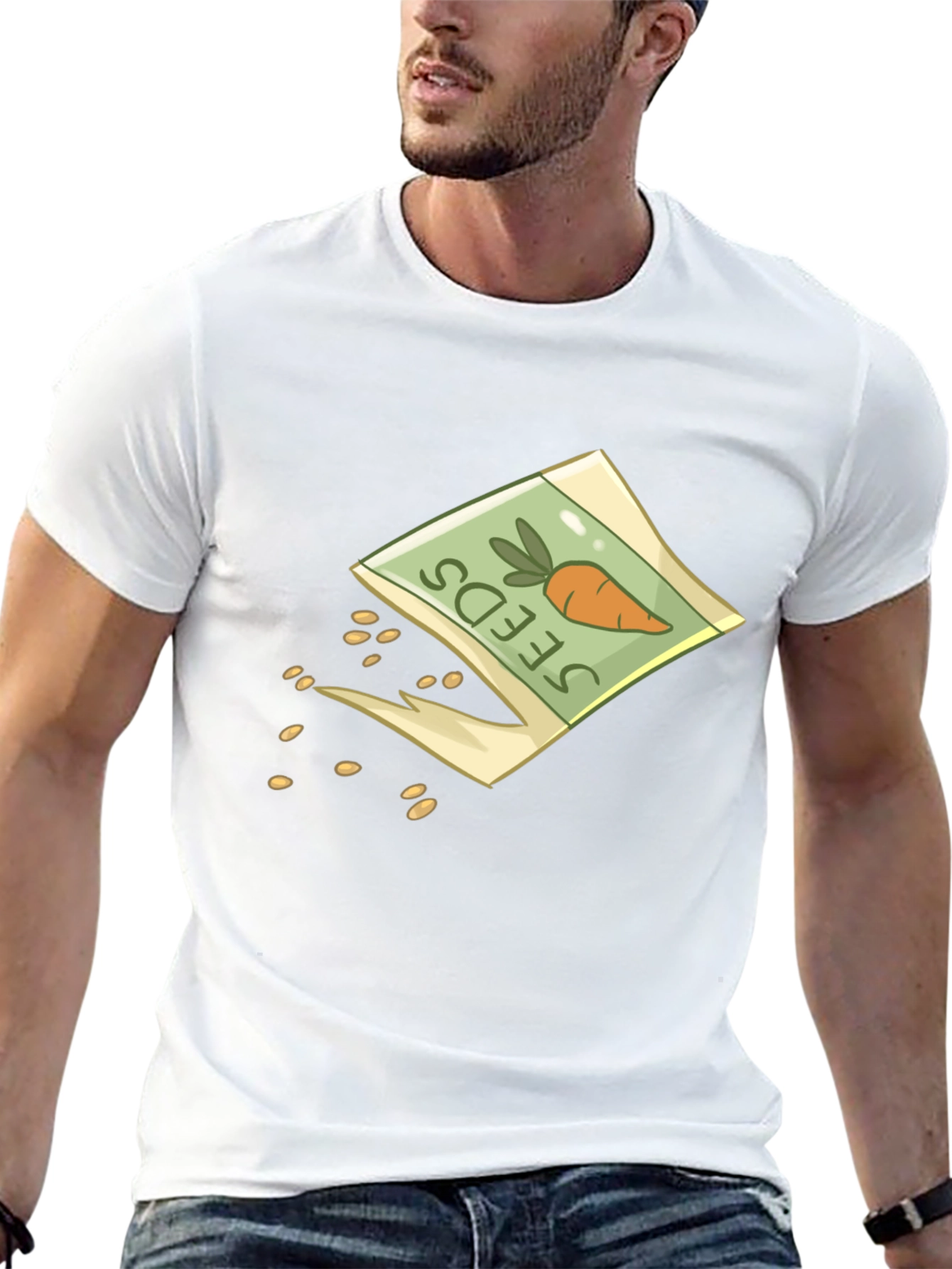 Carrot Seeds T-Shirt - Gardening Novelty Tee