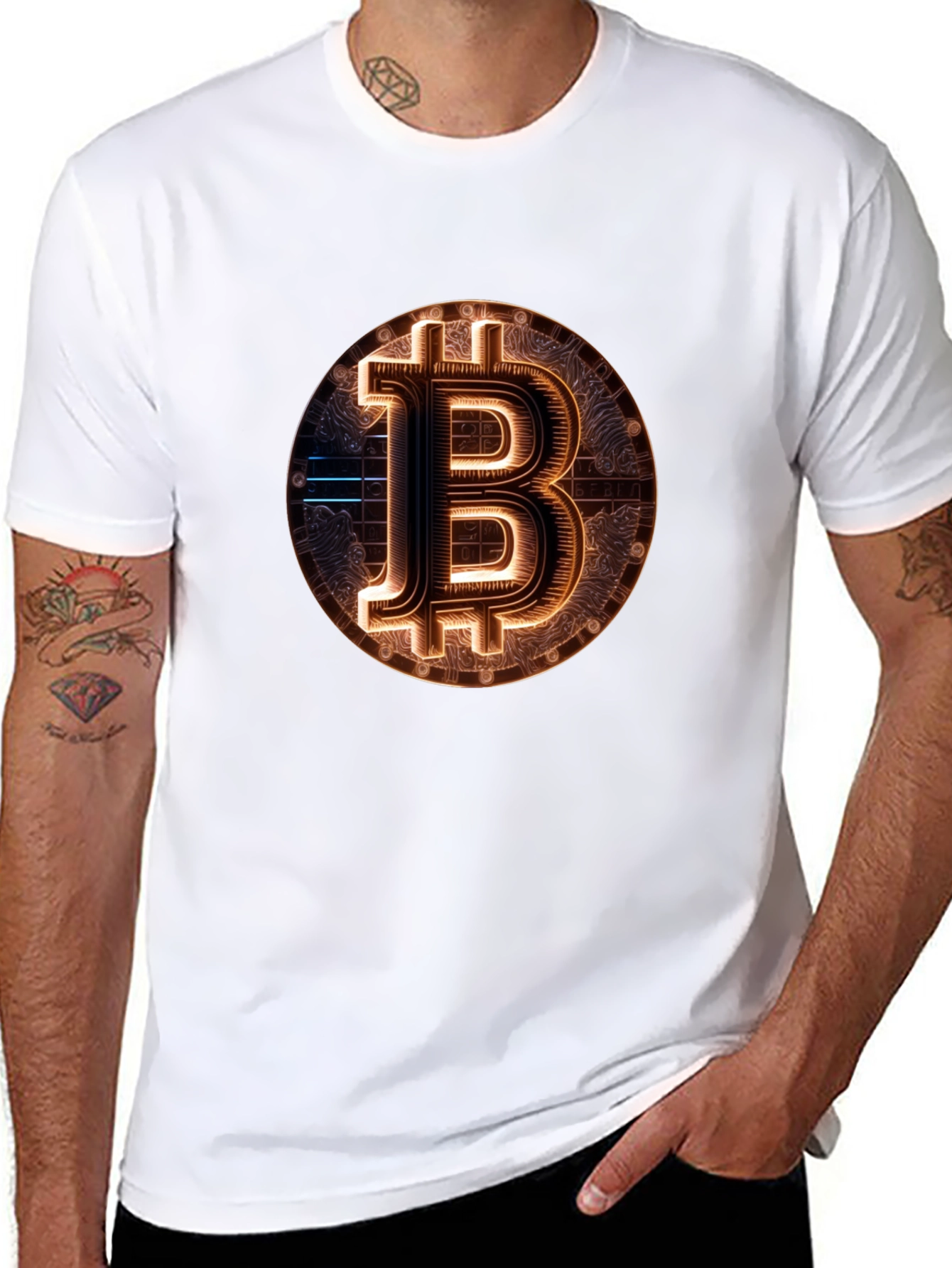 Bitcoin Graphic Tee - Crypto Currency Design