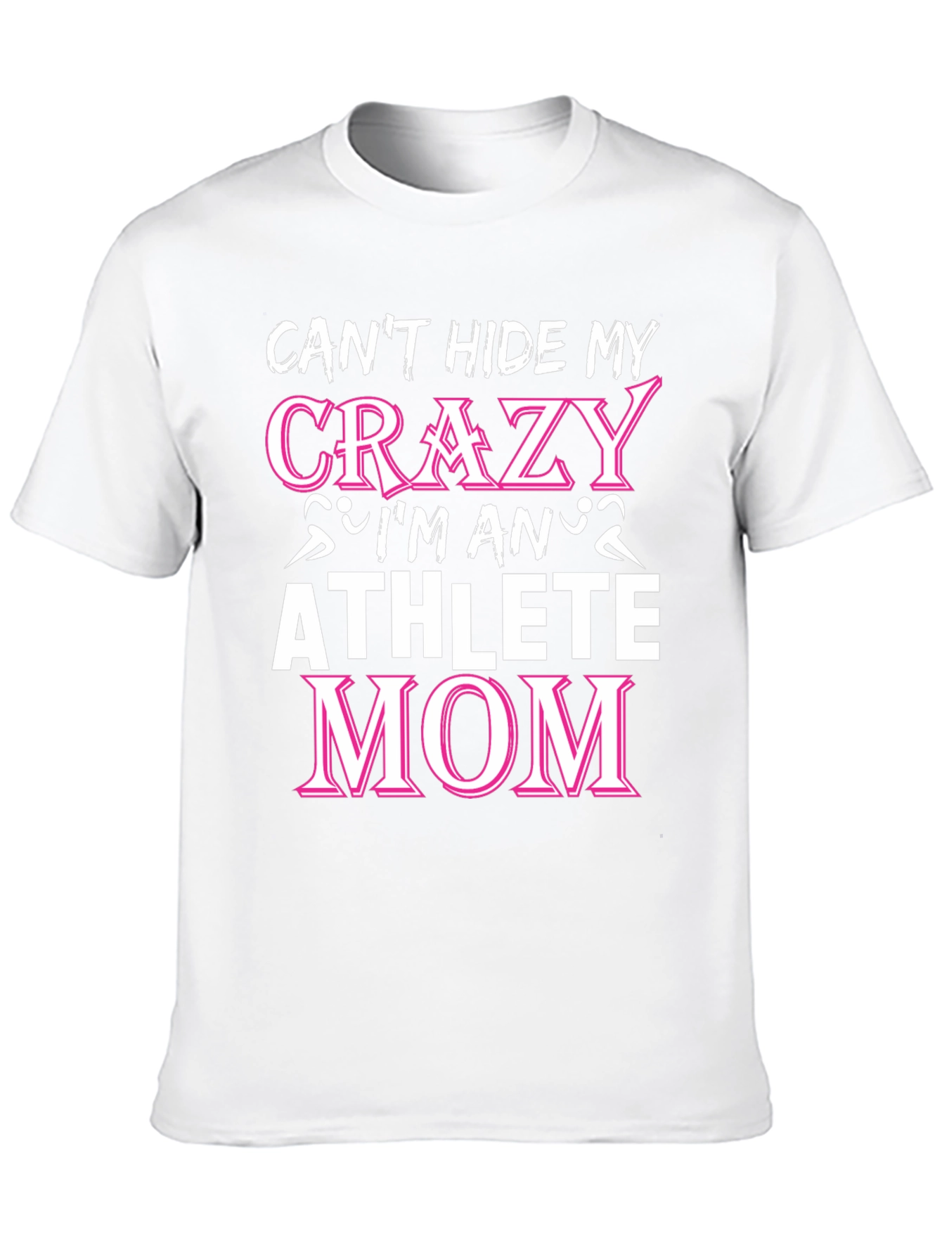 Crazy Athlete Mom Black Graphic Tee