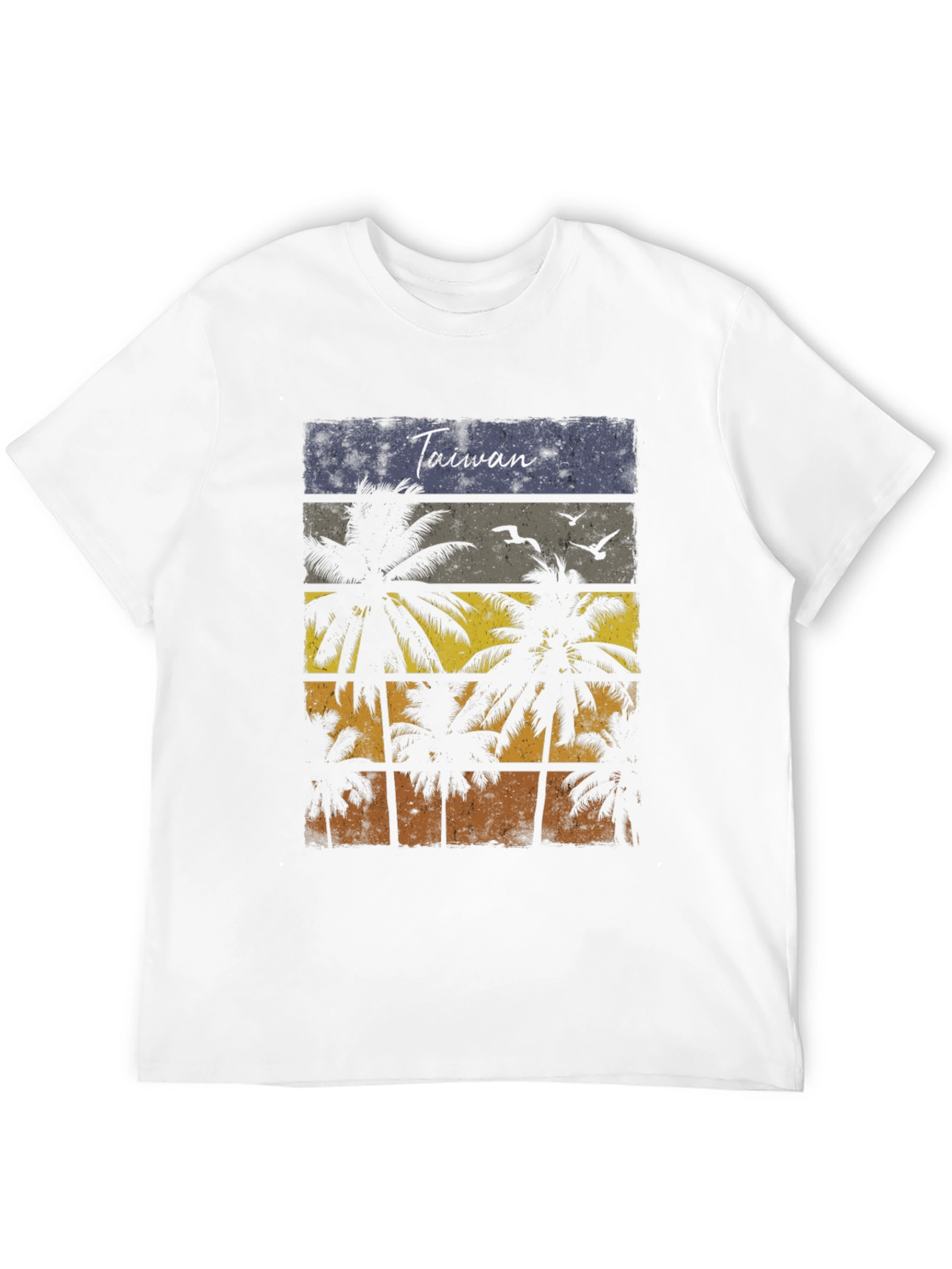 Taiwan Palm Tree Sunset T-Shirt