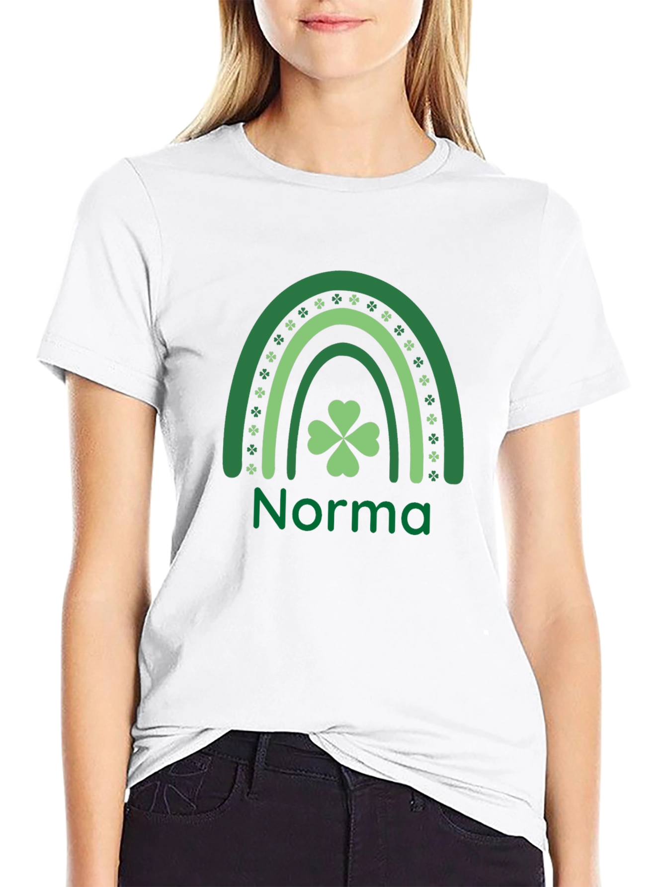 Norma Shamrock Rainbow St. Patricks Day T-Shirt
