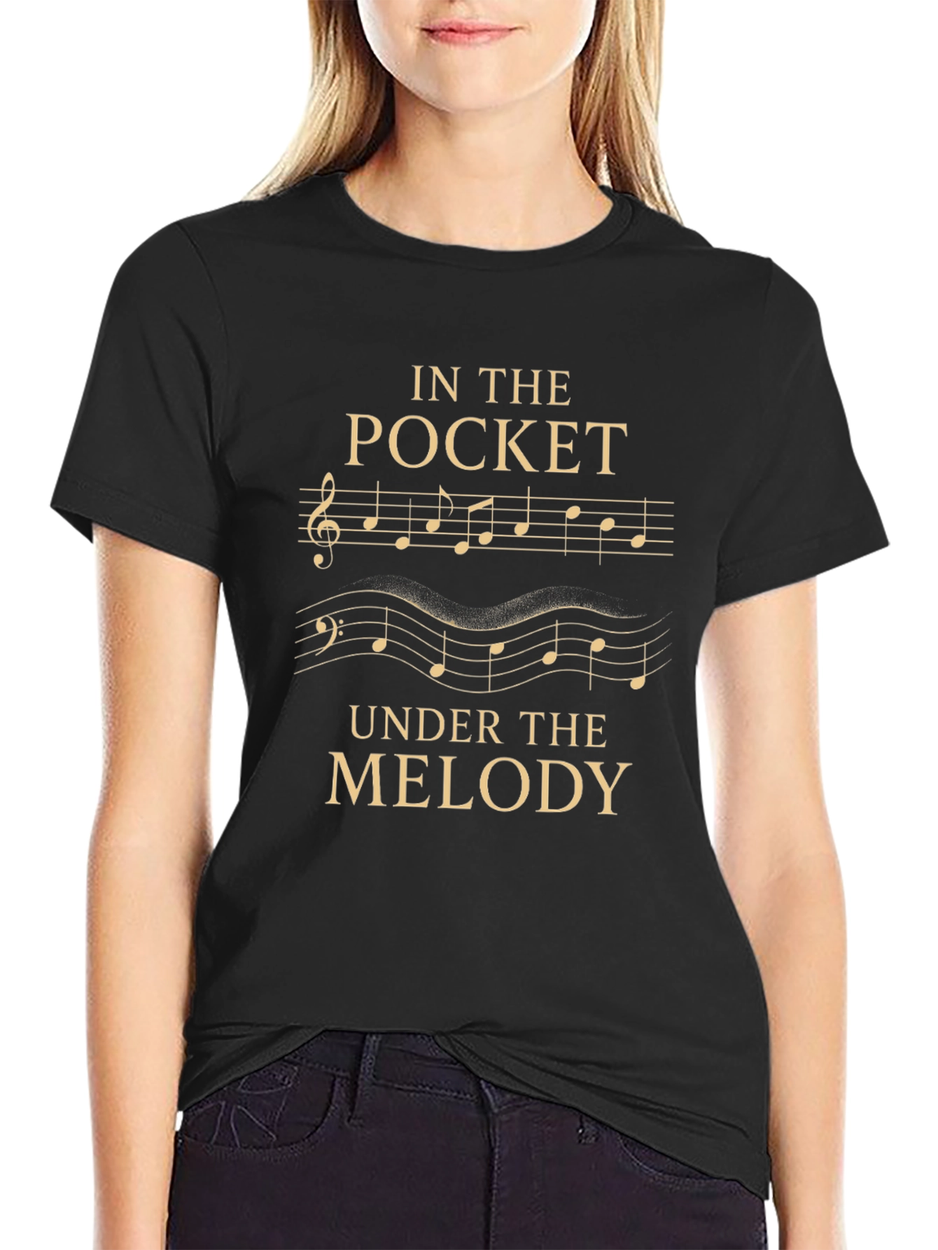In The Pocket Under The Melody Black T-Shirt