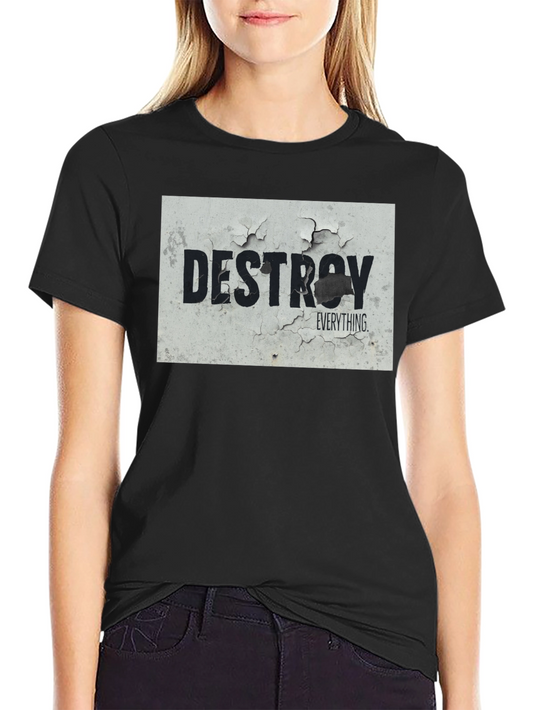 Destroy Everything Graphic Tee - Black Cotton Blend