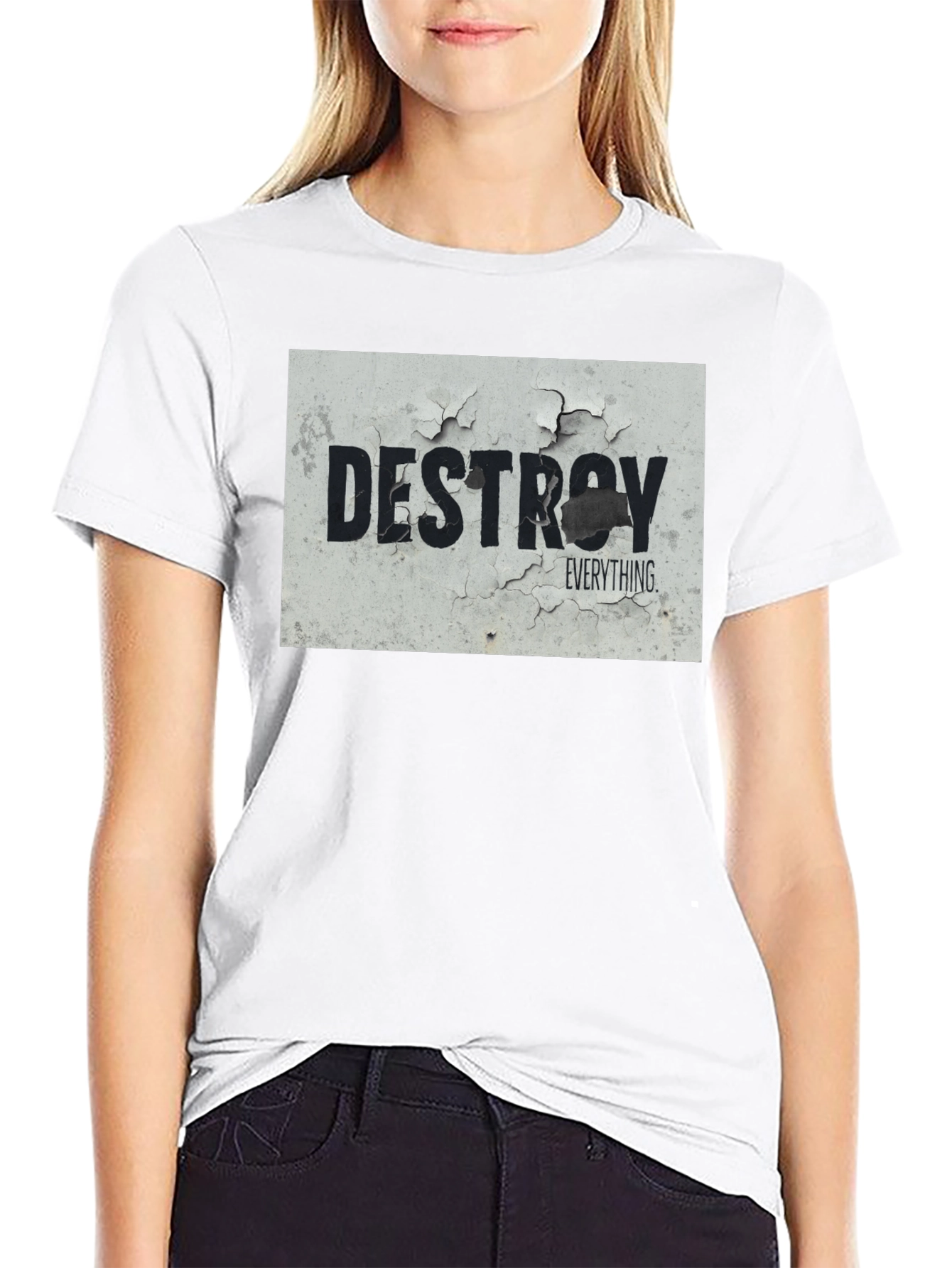 Destroy Everything Graphic Tee - Black Cotton Blend