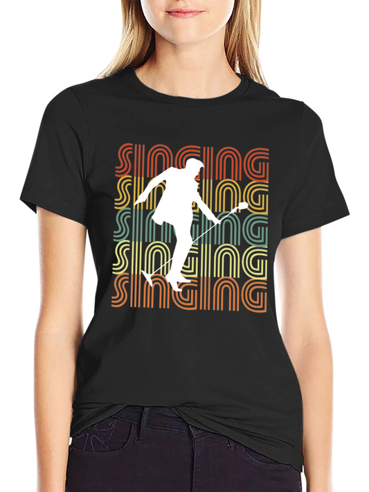 Retro Singing T-Shirt - Vintage Singer Graphic Tee