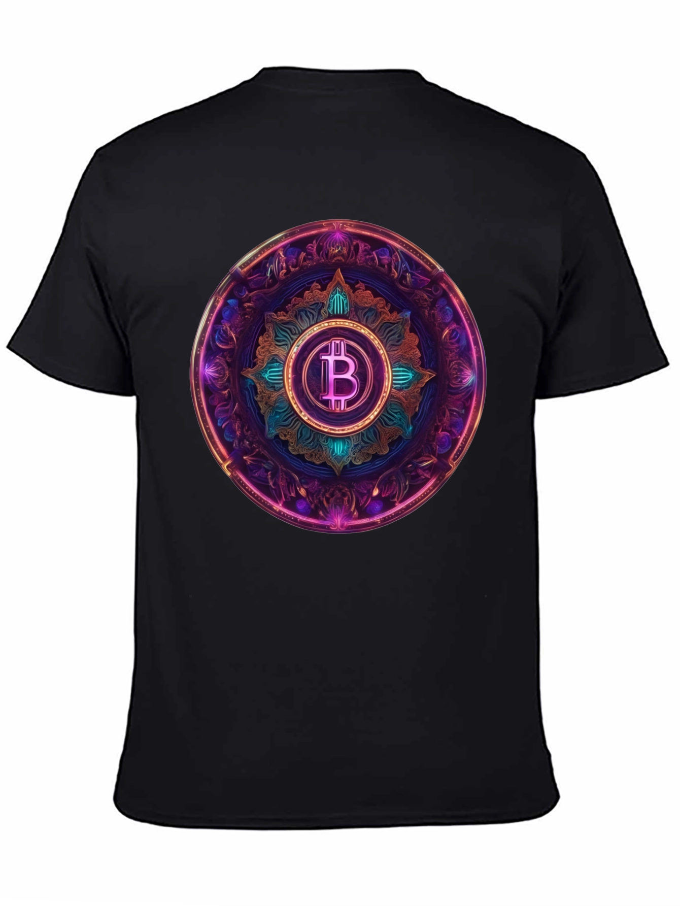 Bitcoin Mandala Graphic Tee - Crypto Currency Style
