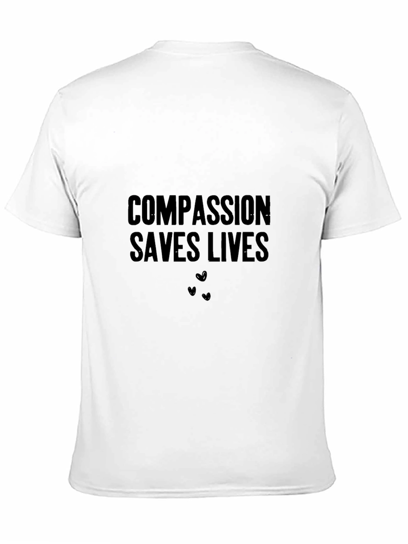 Compassion Saves Lives Graphic Tee - Black