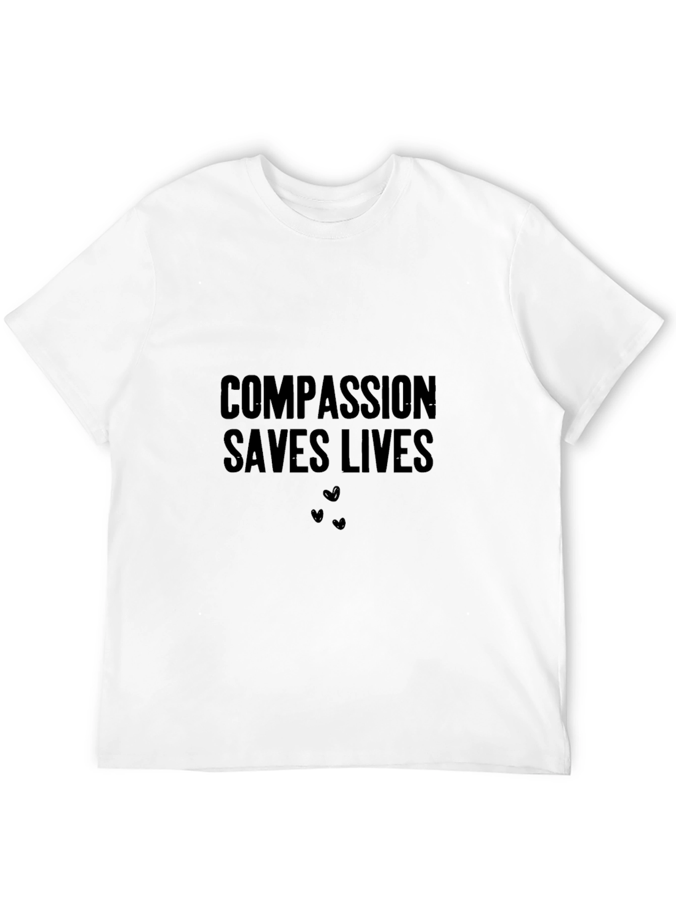 Compassion Saves Lives Graphic Tee - Black