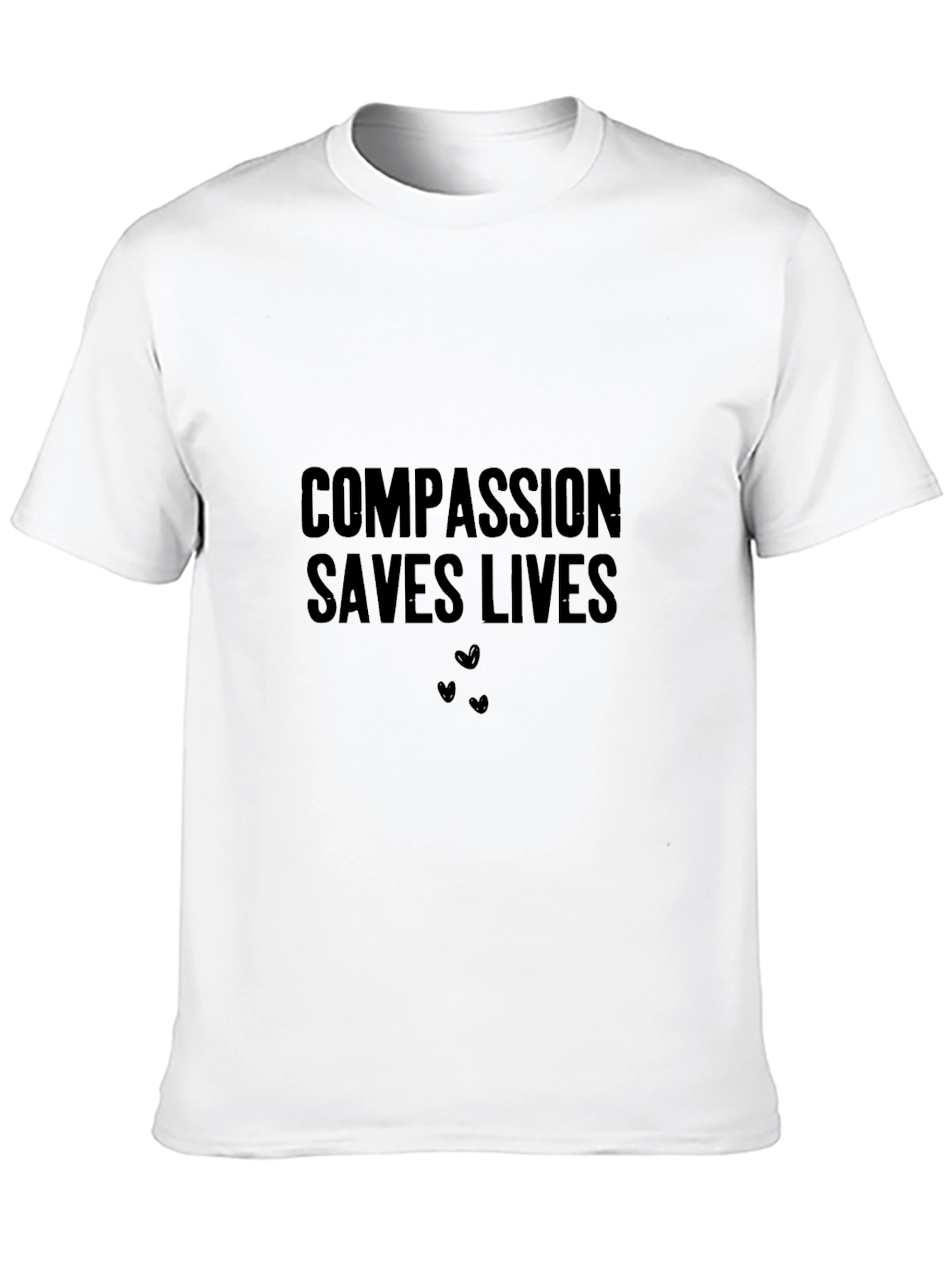 Compassion Saves Lives Graphic Tee - Black
