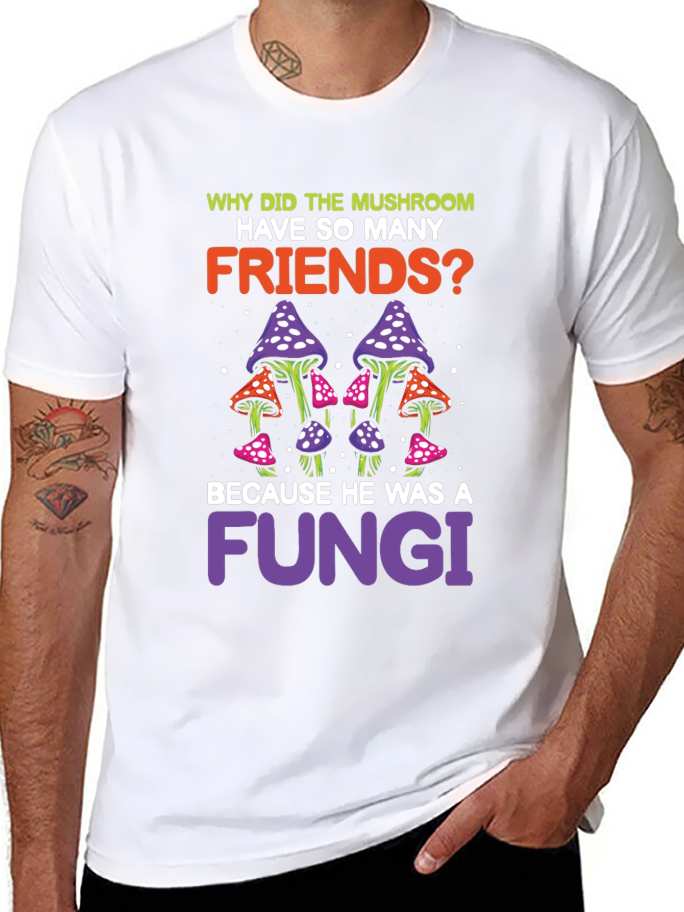 Mushroom Fungi Pun Graphic T-Shirt