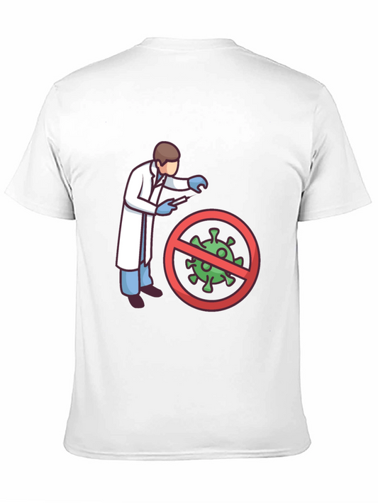 Scientist vs Virus Graphic T-Shirt