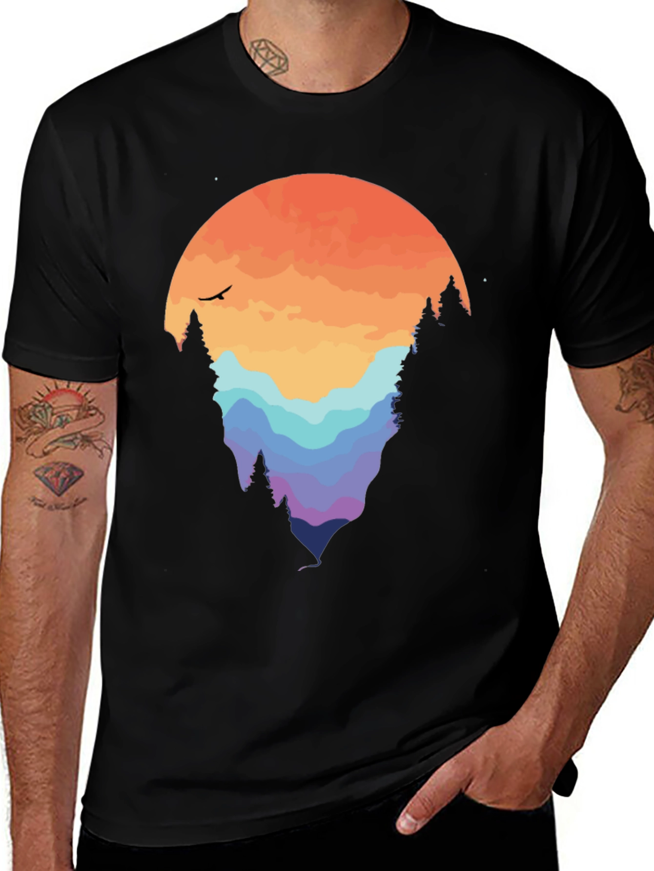 Sunset Mountain Graphic Tee
