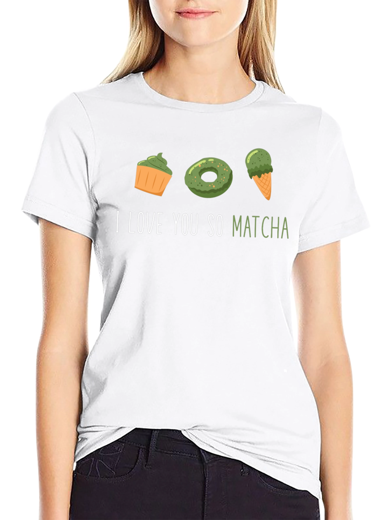 I Love You So Matcha Black T-Shirt