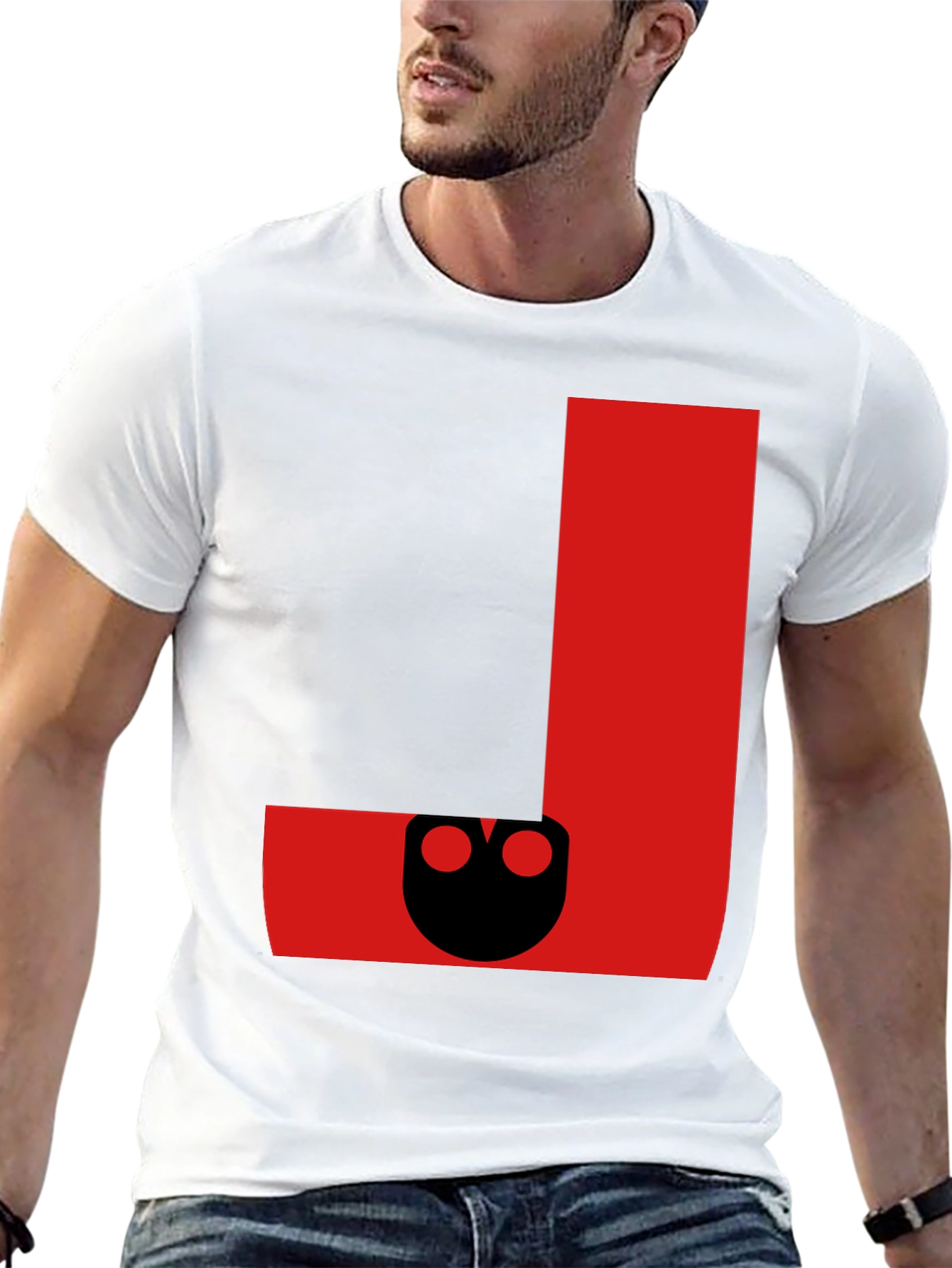 Red Abstract Graphic T-Shirt