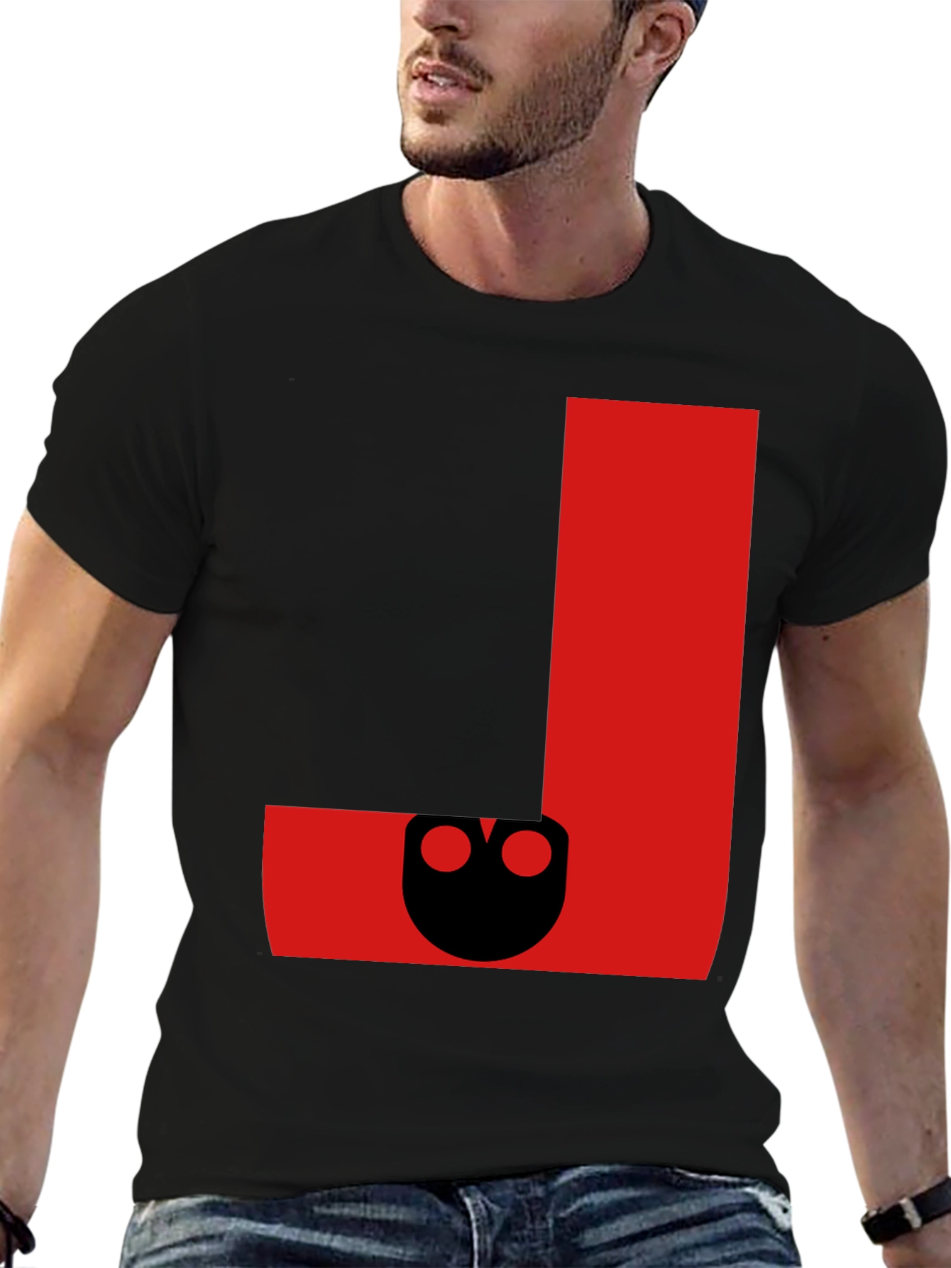 Red Abstract Graphic T-Shirt