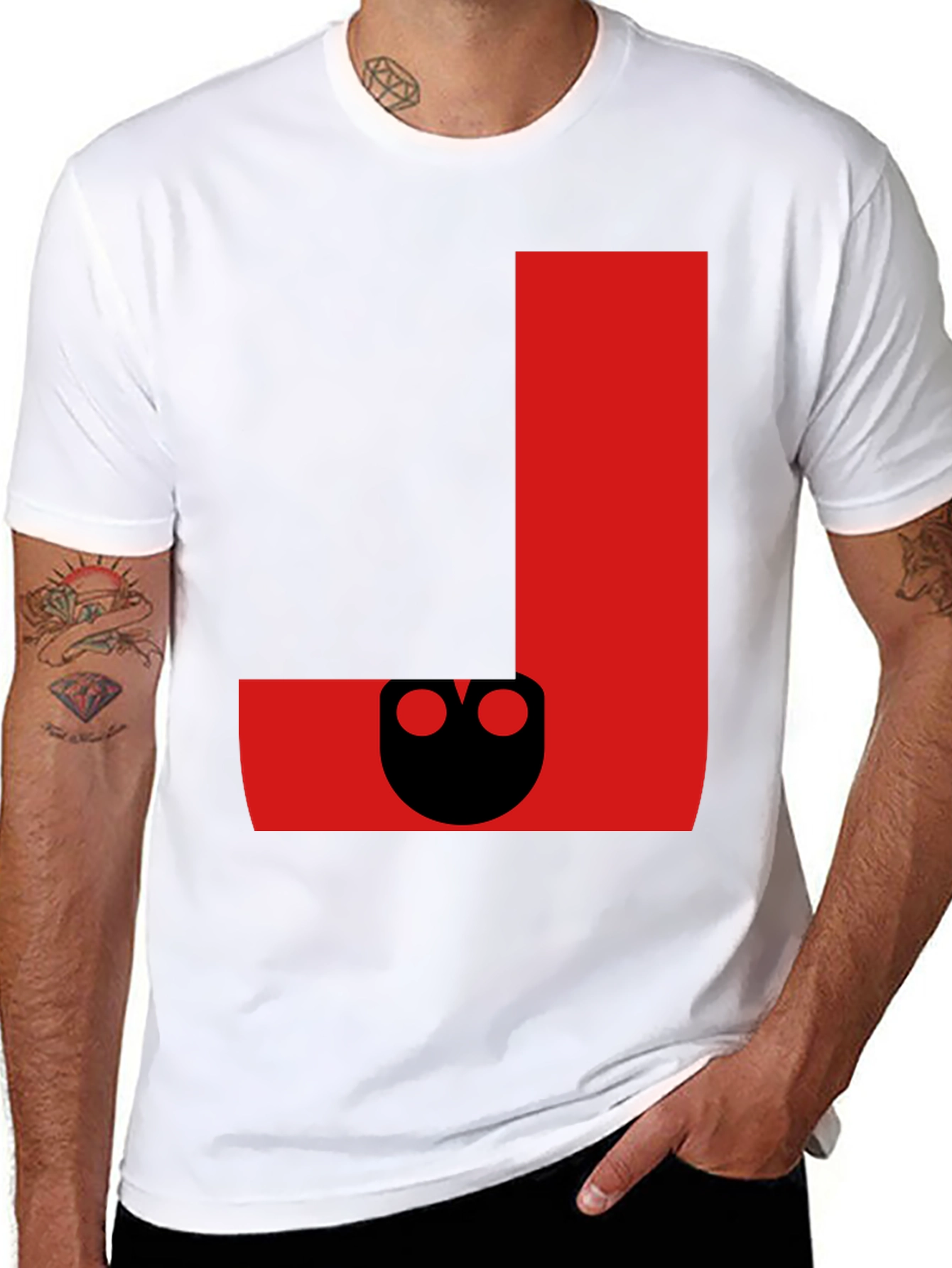 Red Abstract Graphic T-Shirt