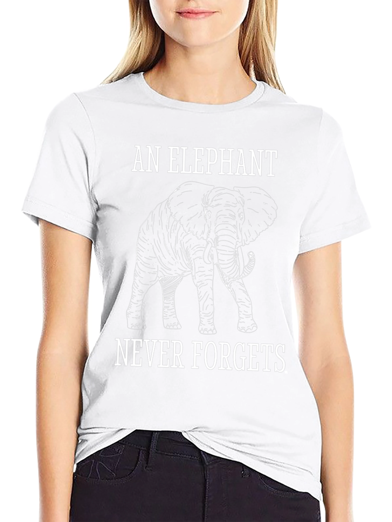 Elephant Never Forgets Graphic Tee