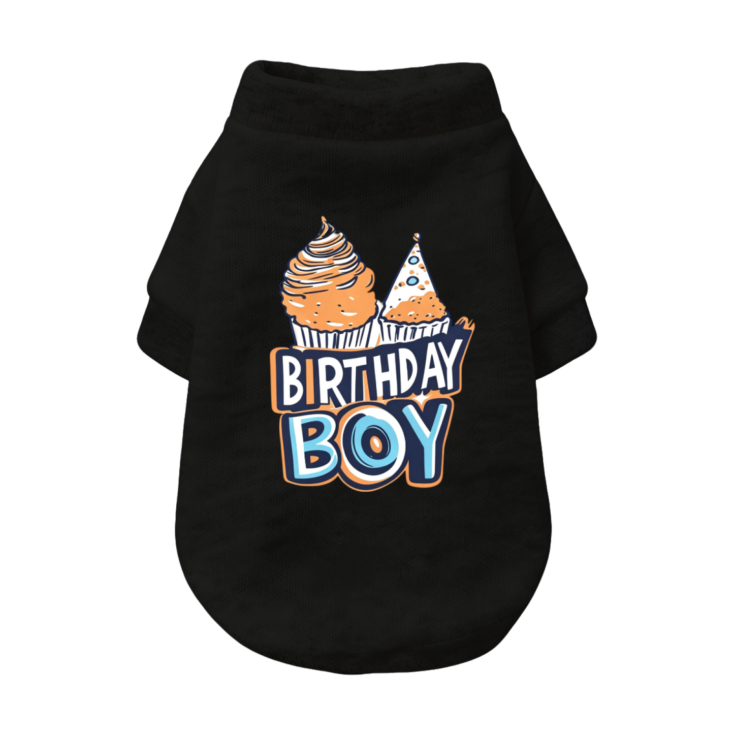 Birthday Boy Color Cupcake Grey Party Dog Outfit