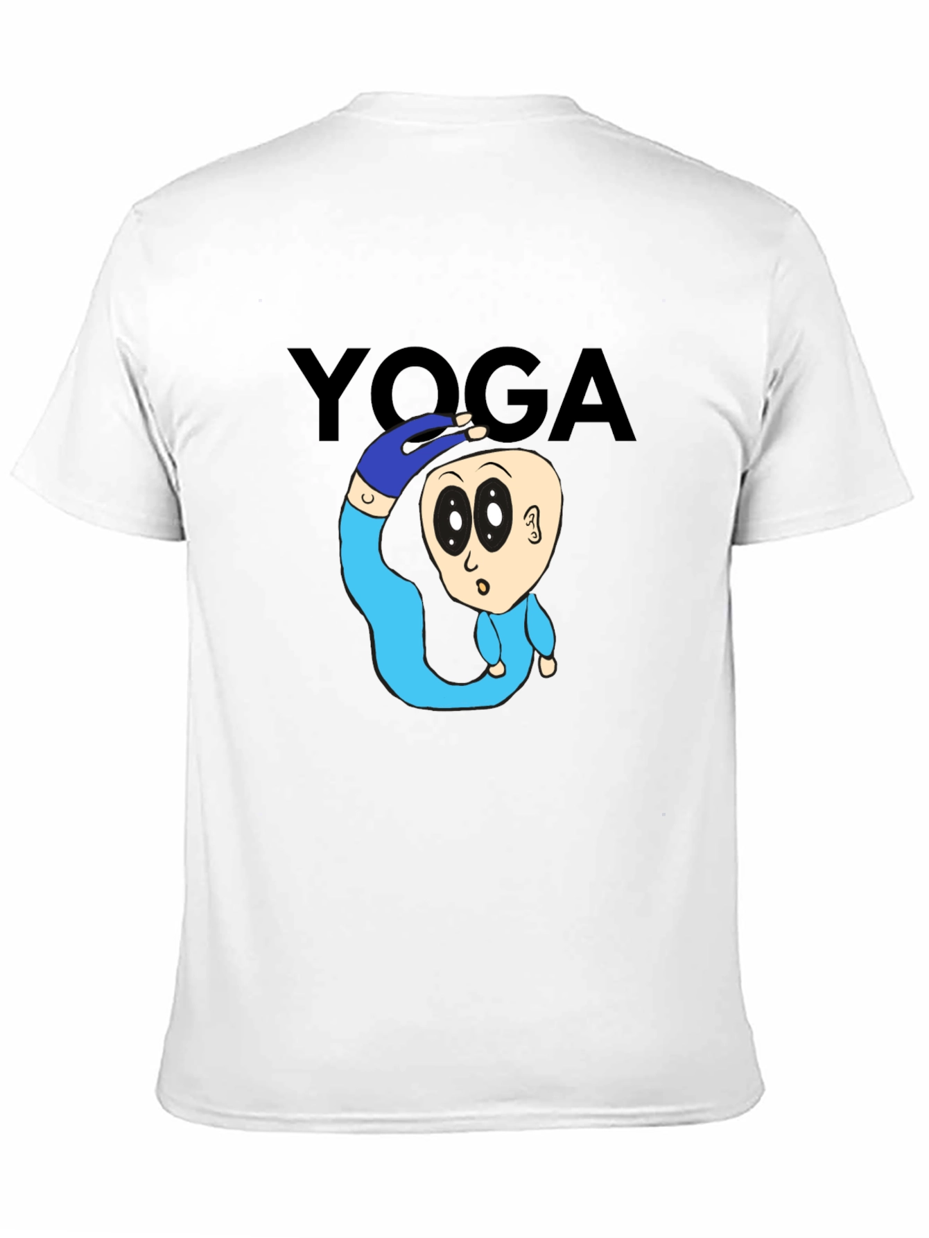 Yoga Cartoon T-Shirt: Flexible Fun!