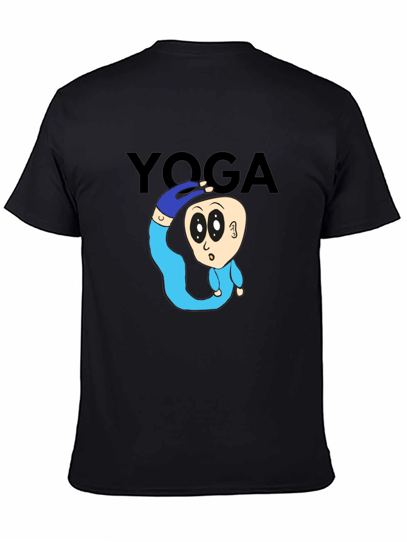 Yoga Cartoon T-Shirt: Flexible Fun!