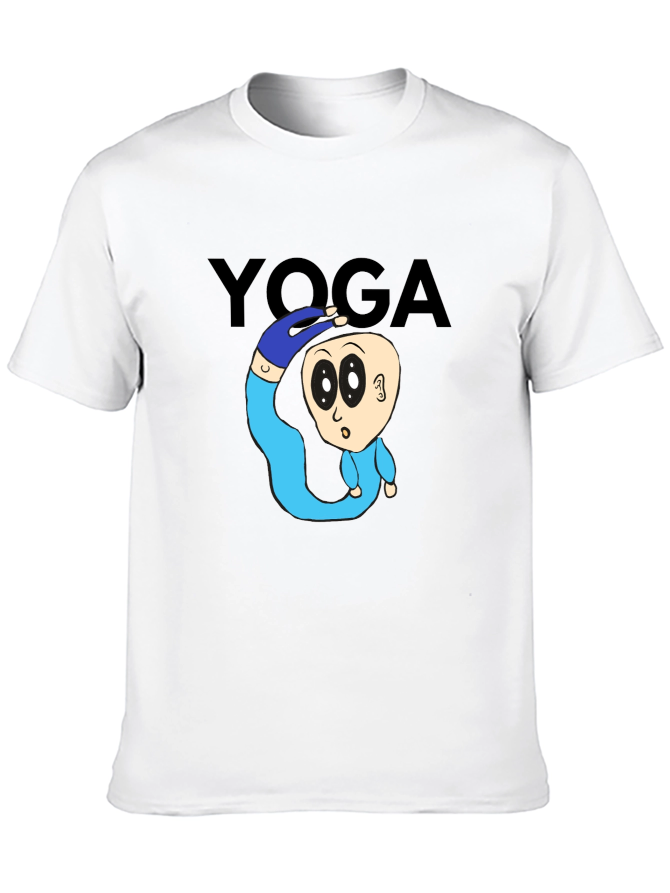 Yoga Cartoon T-Shirt: Flexible Fun!