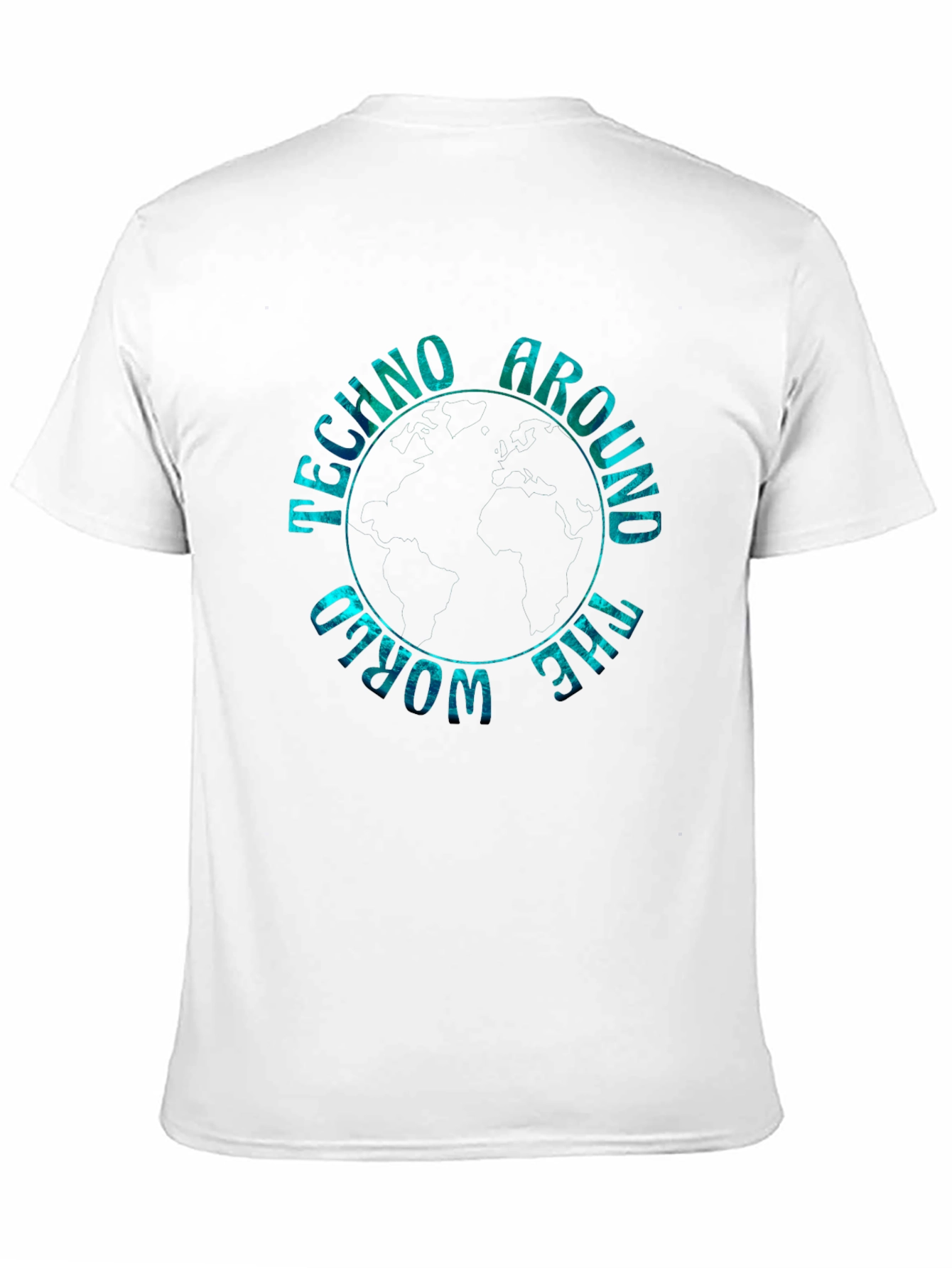 Techno Around the World Graphic Tee - Black