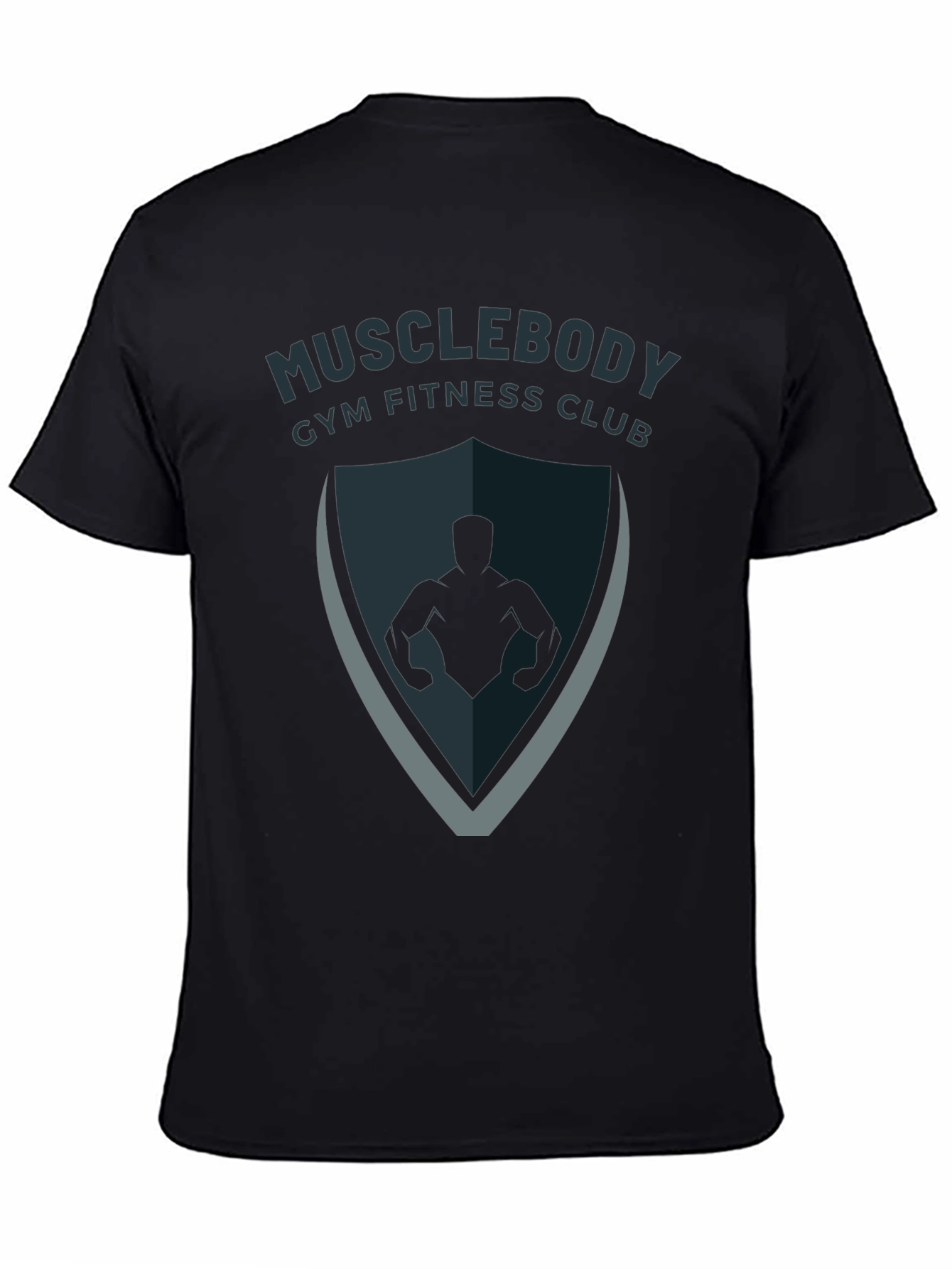 Musclebody Gym Fitness Club Black T-Shirt