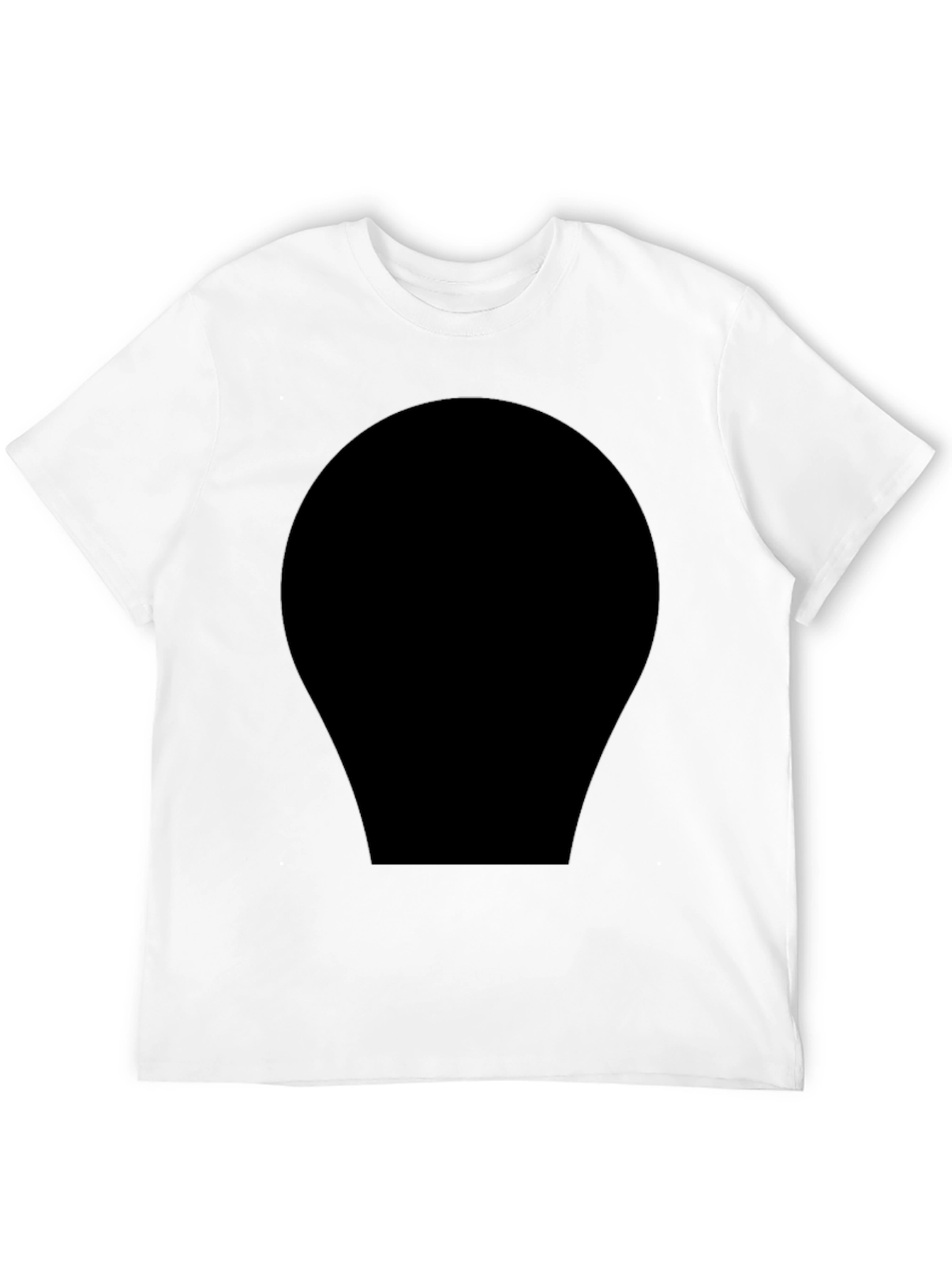 Mens Classic Black Crew Neck T-Shirt