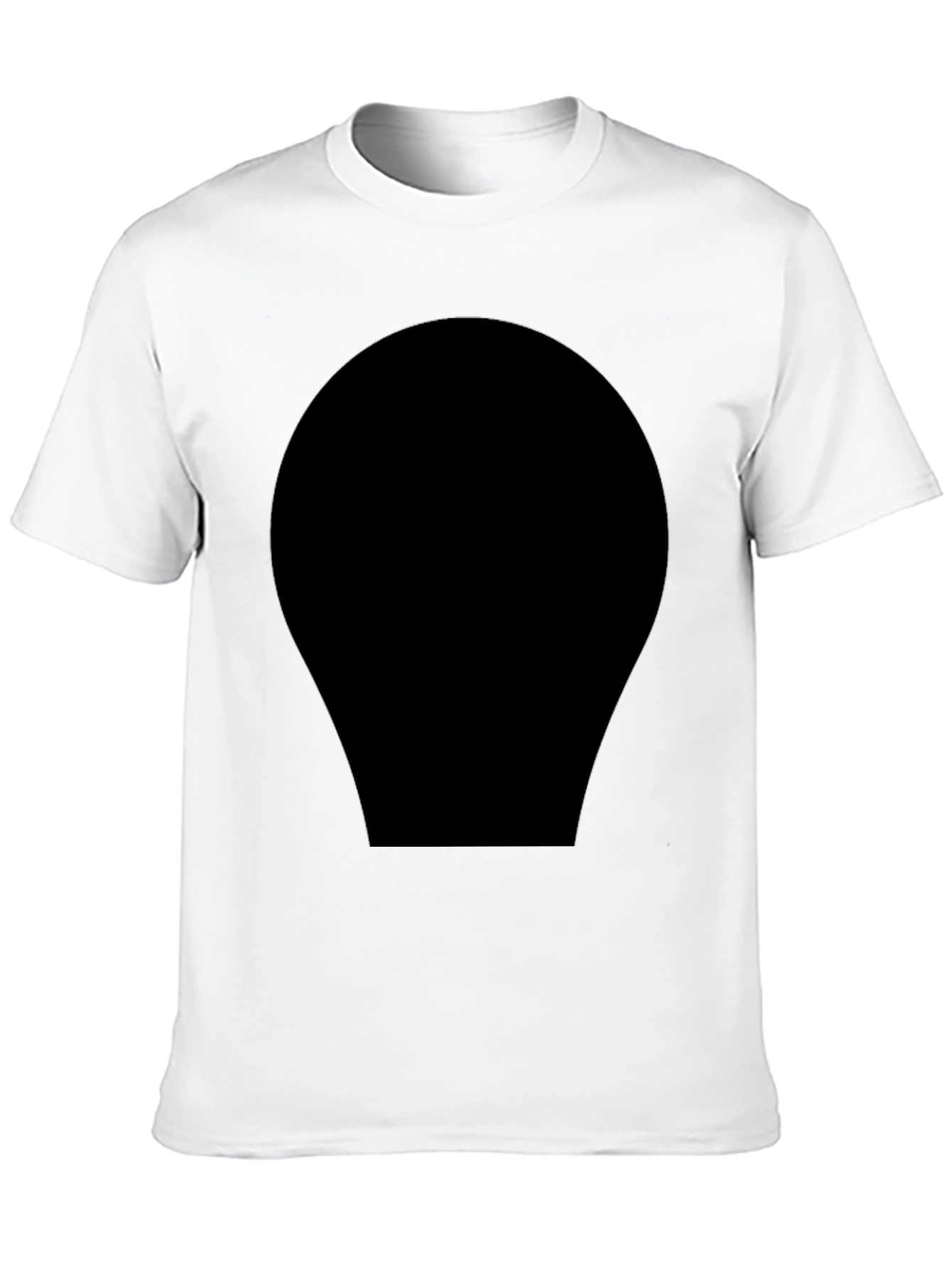 Mens Classic Black Crew Neck T-Shirt