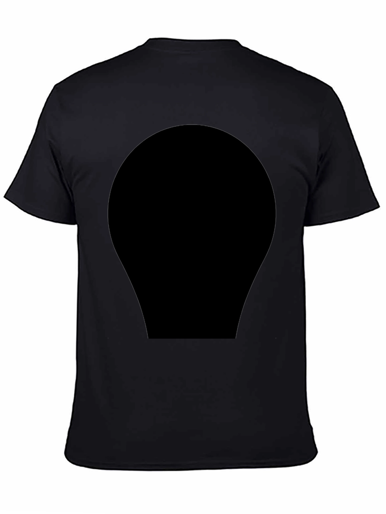 Mens Classic Black Crew Neck T-Shirt