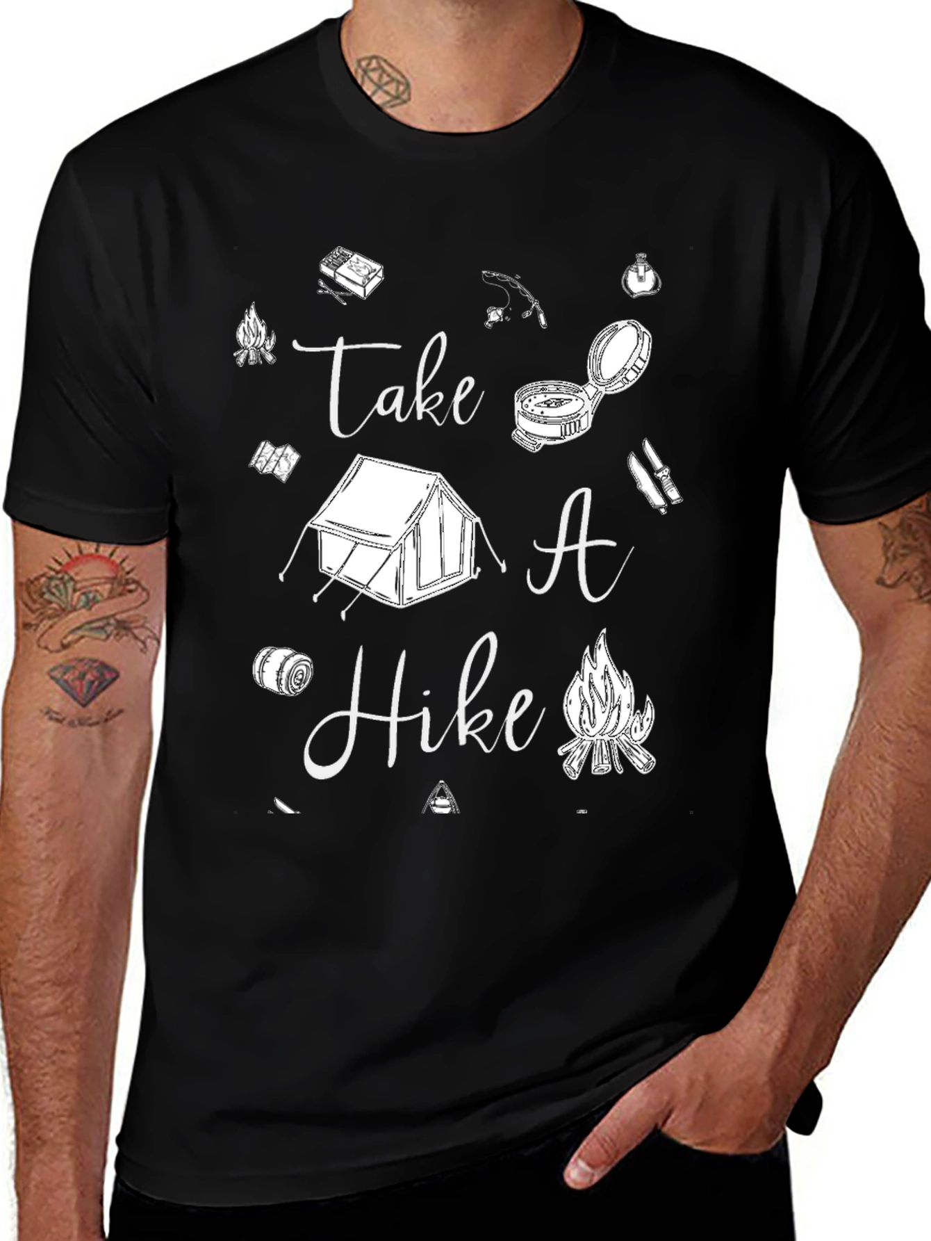 Take A Hike Graphic Tee - Camping Lovers T-Shirt
