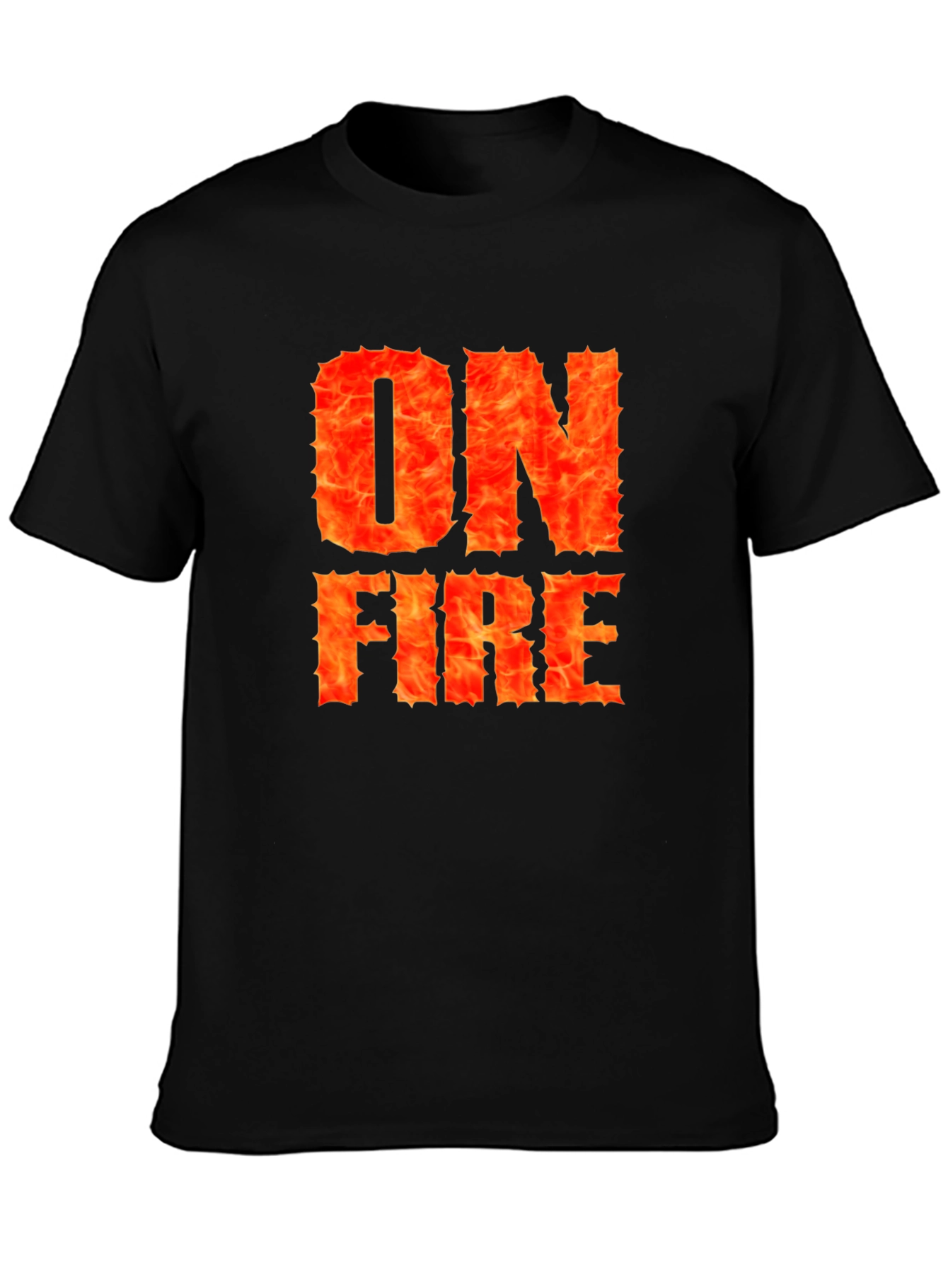 On Fire Graphic T-Shirt - Bold Statement Tee